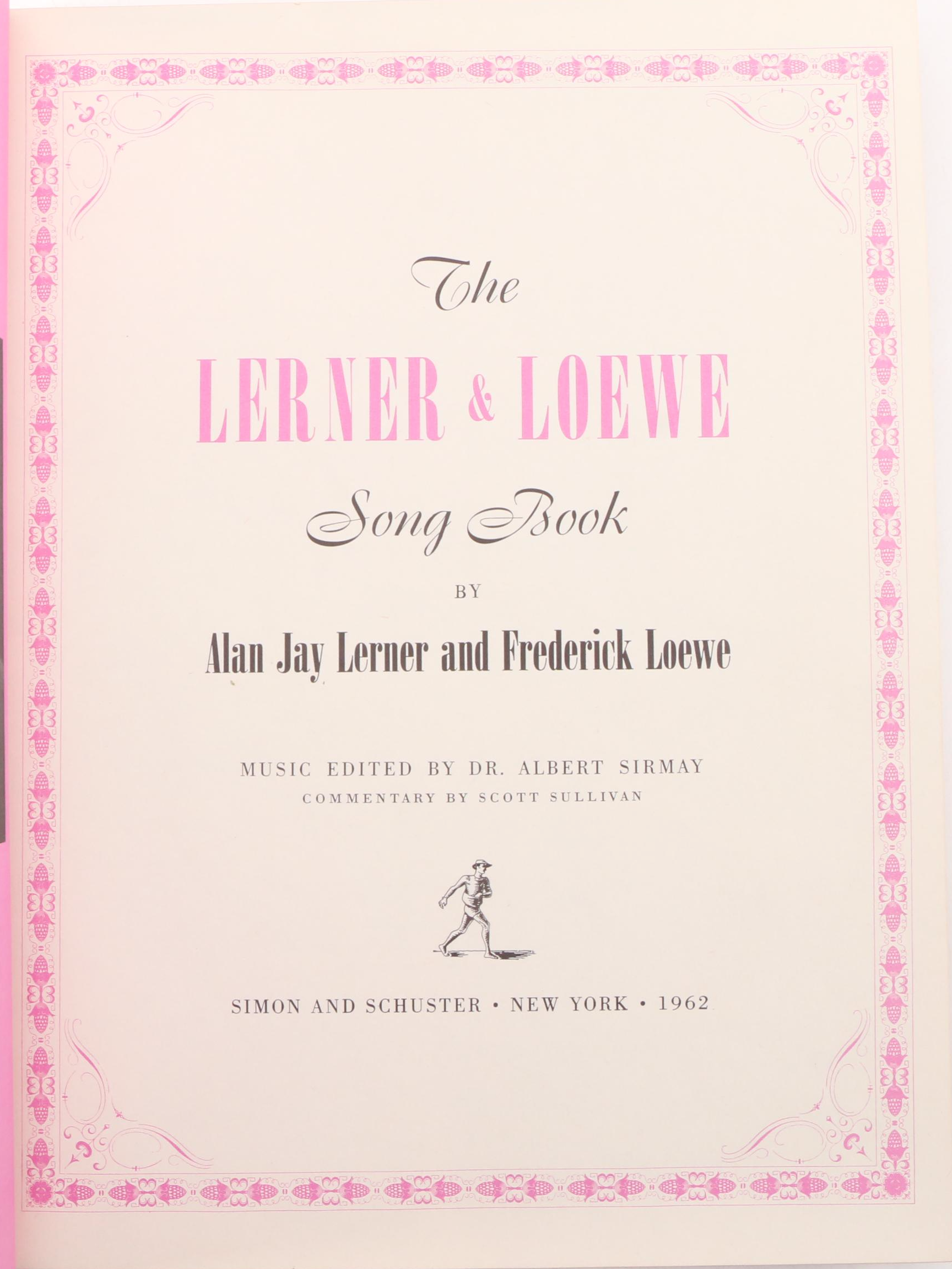 "Hollywood Musicals" by Ted Sennett with "The Lerner & Loewe Song Book"