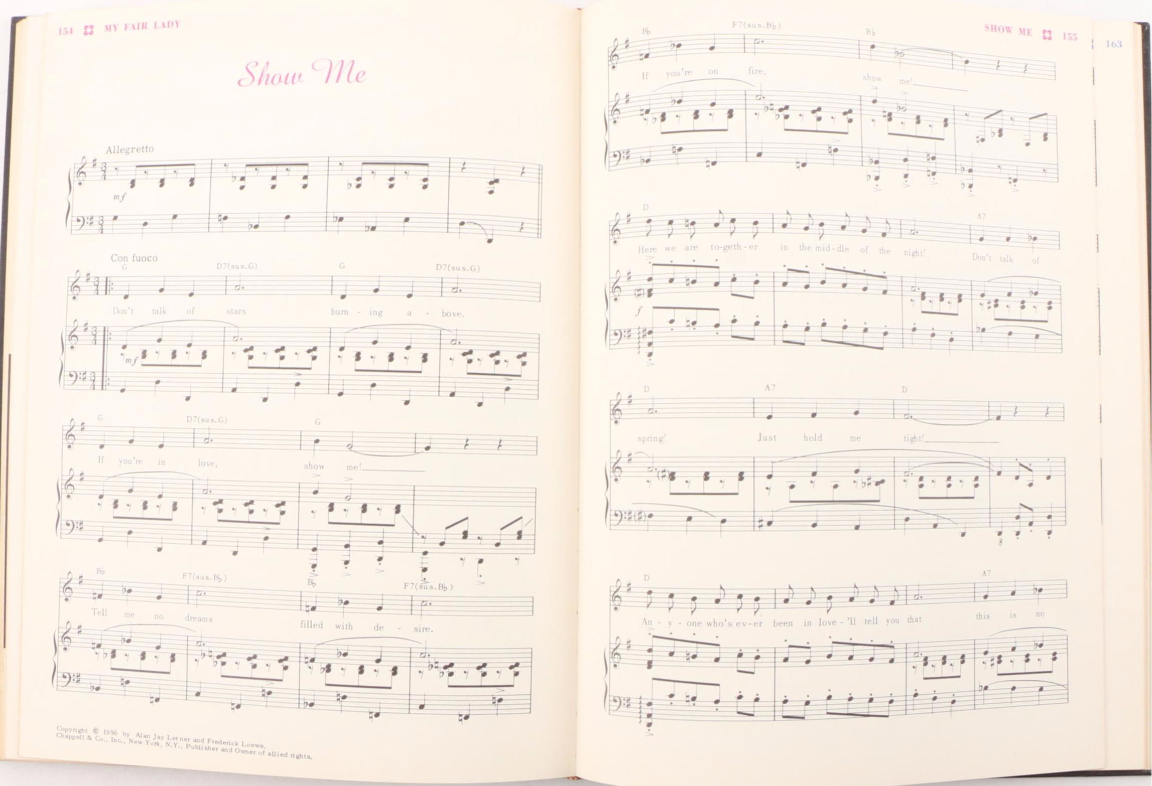 "Hollywood Musicals" by Ted Sennett with "The Lerner & Loewe Song Book"