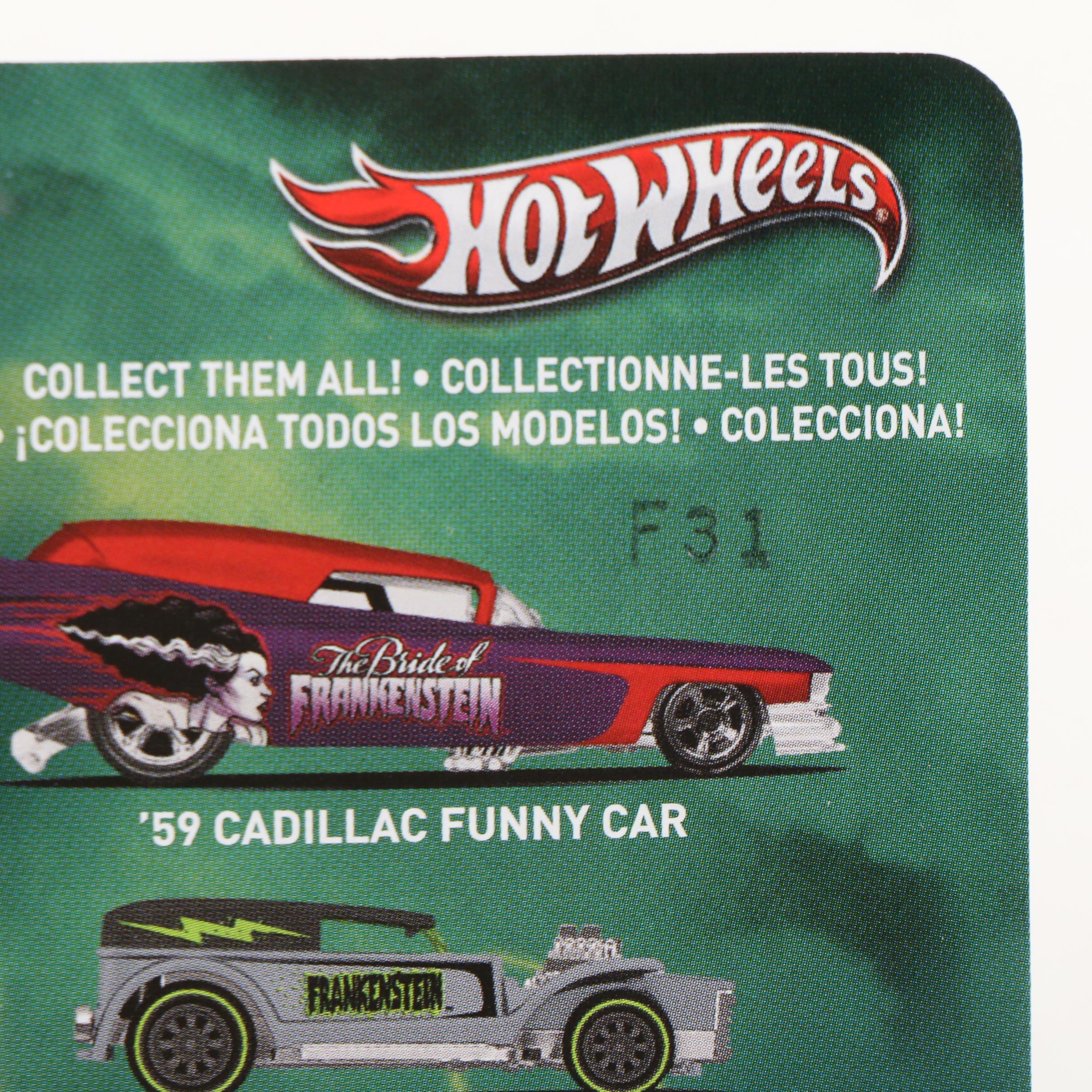 Hot Wheels Frankenstein, Dracula, The Mummy, Other Monsters 1:64 Diecast Cars