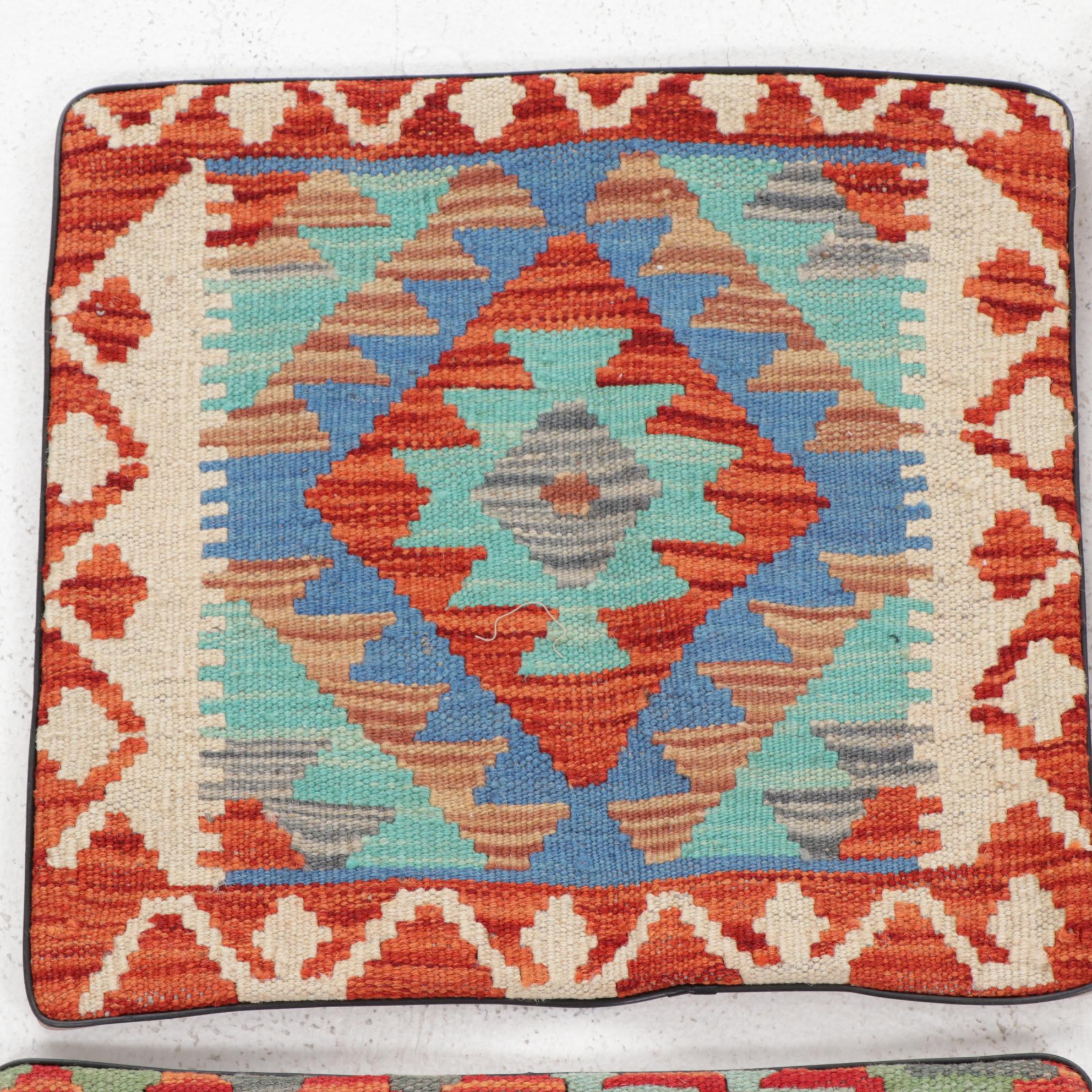 Handwoven Kilim Face Throw Pillow Covers