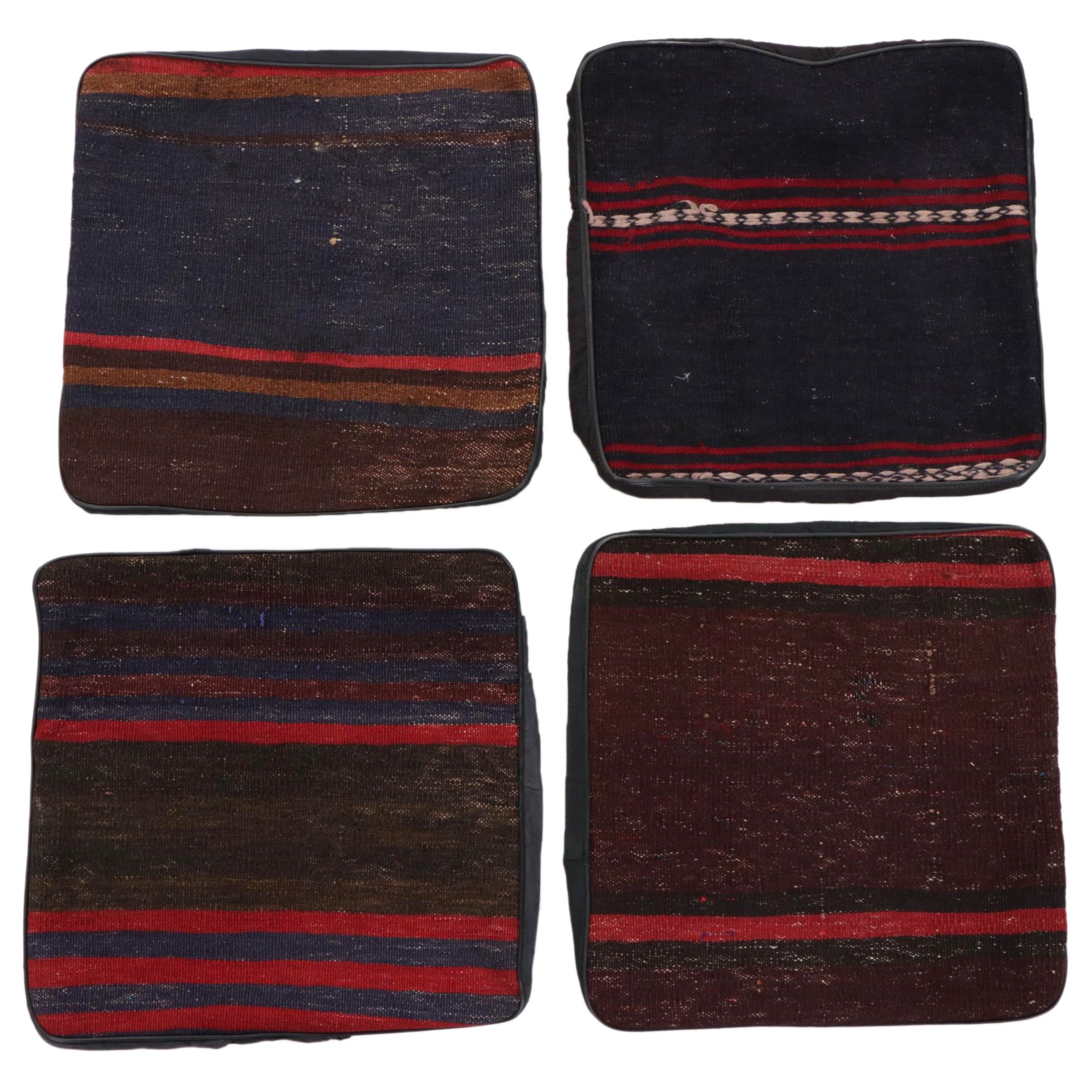 Handwoven Kilim Face Throw Pillow Covers