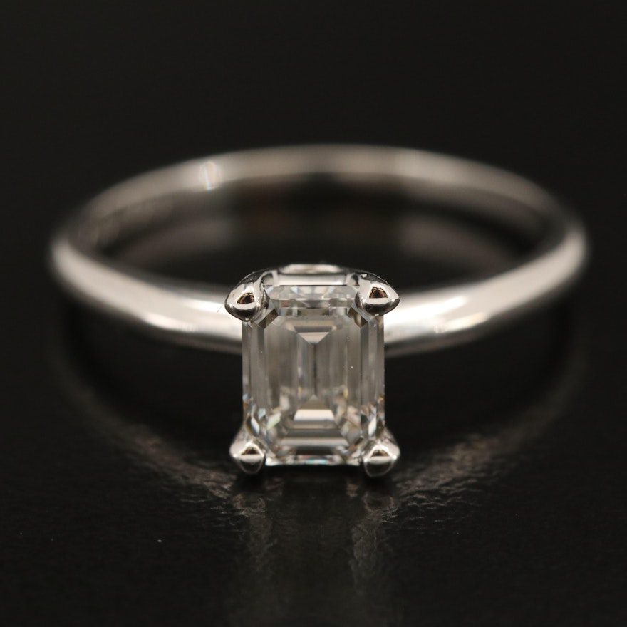 14K 0.88 CT Lab Grown Diamond Solitaire Ring