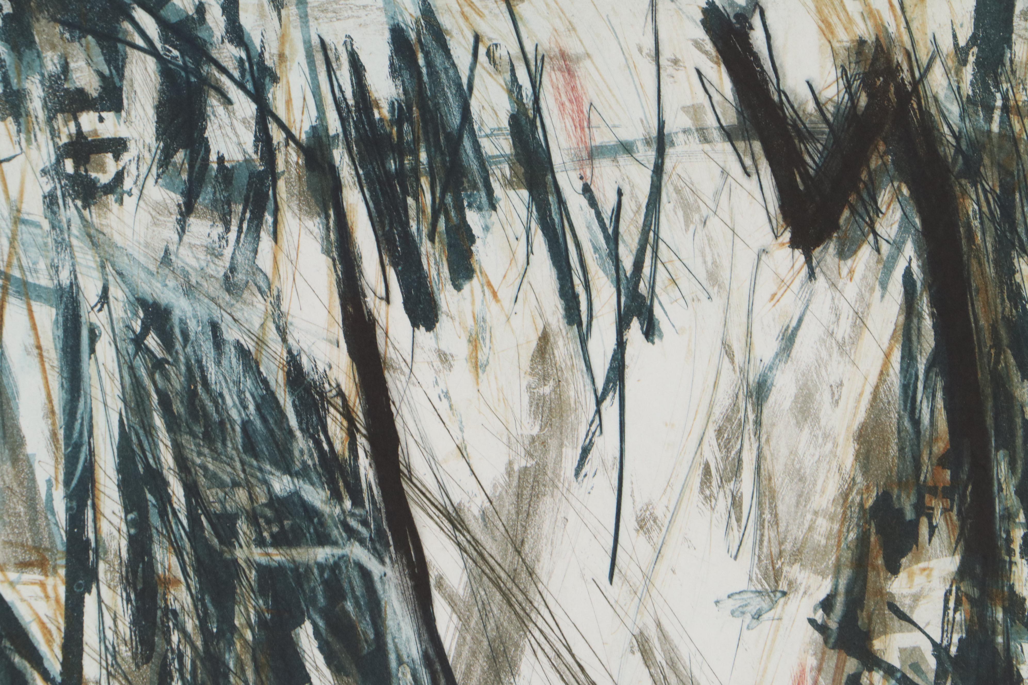 Jean-Paul Turmel Aquatint "Etroits sous Vaineaux," 1988