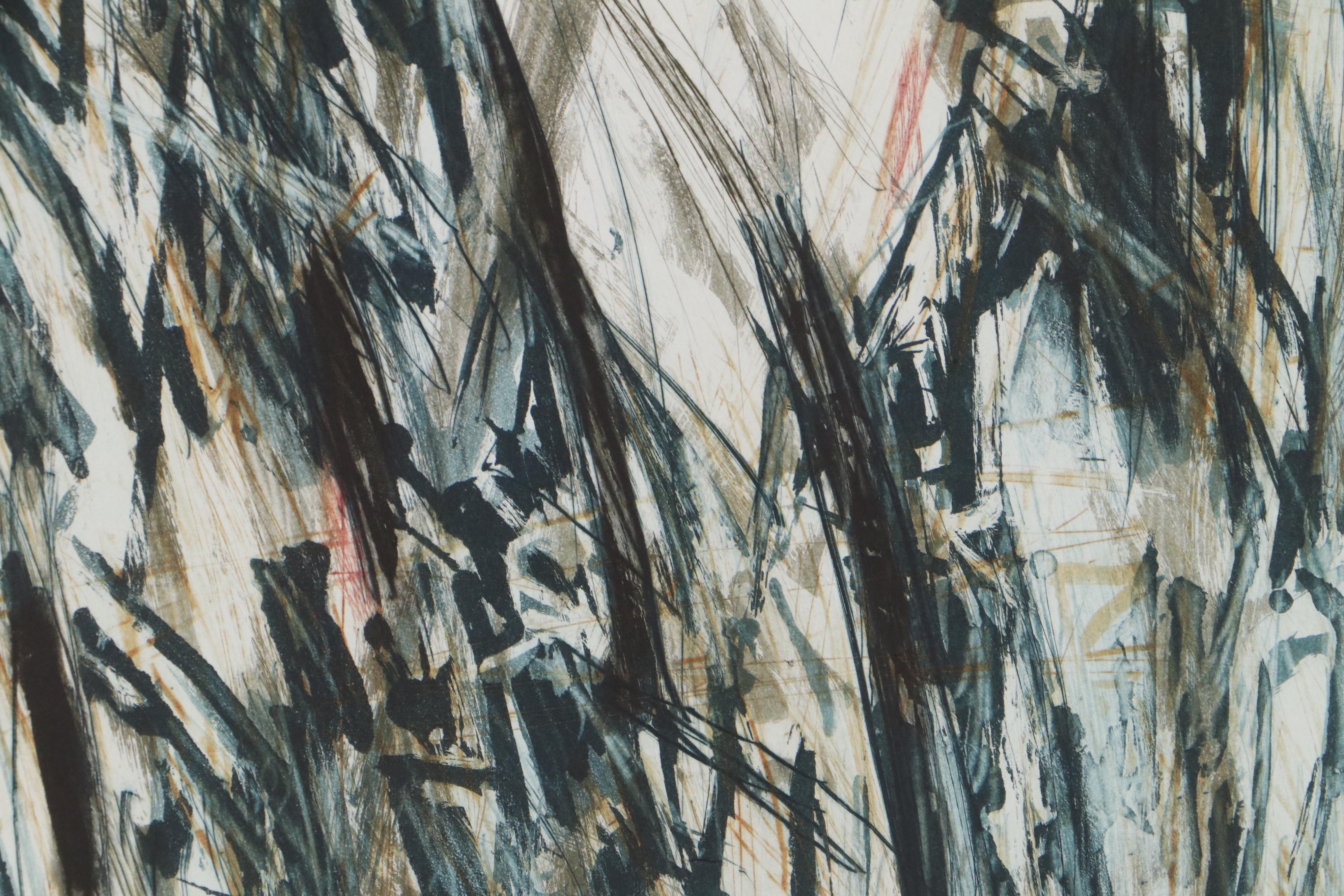 Jean-Paul Turmel Aquatint "Etroits sous Vaineaux," 1988