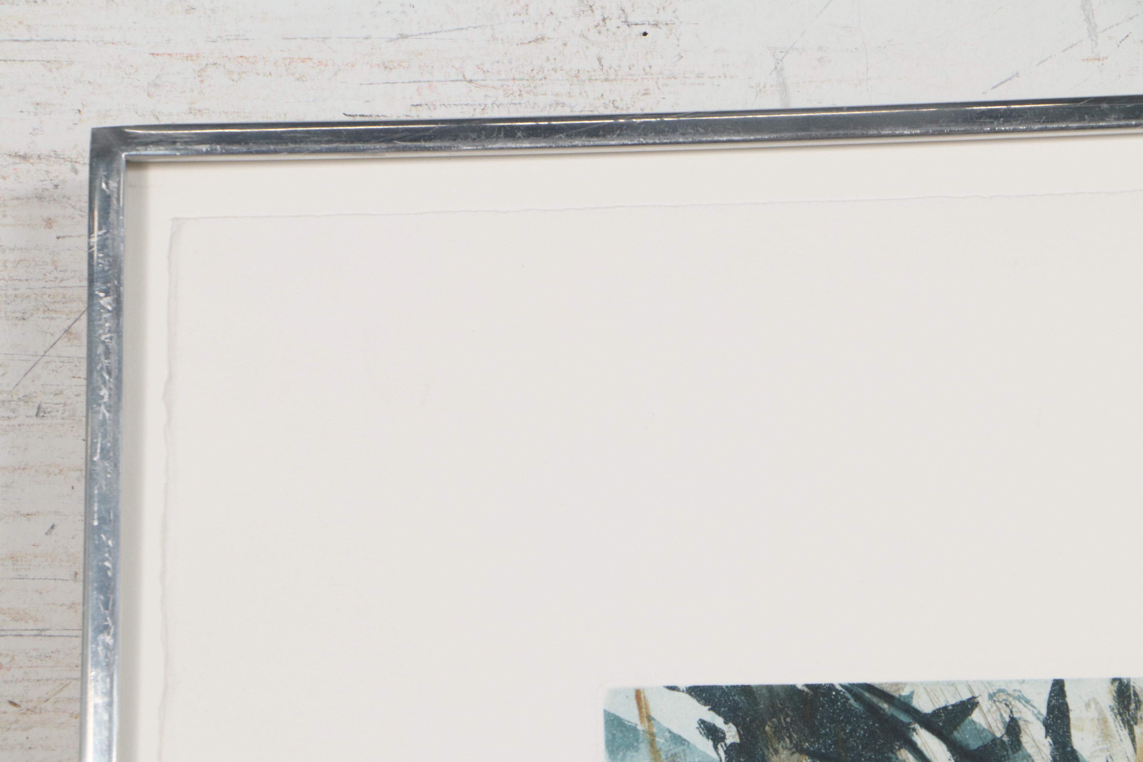 Jean-Paul Turmel Aquatint "Etroits sous Vaineaux," 1988