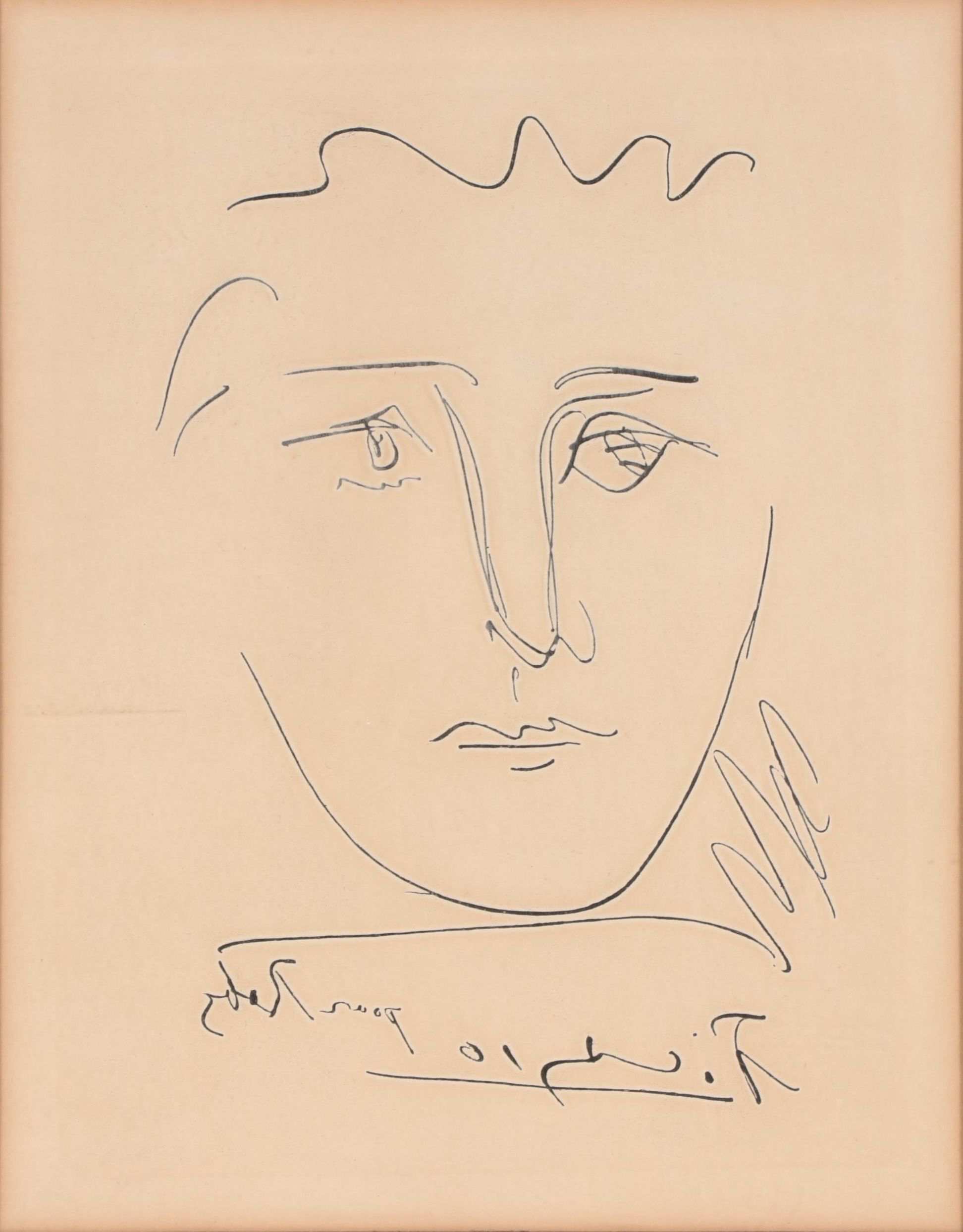 Pablo Picasso Restrike Etching "L'Age de Soleil"