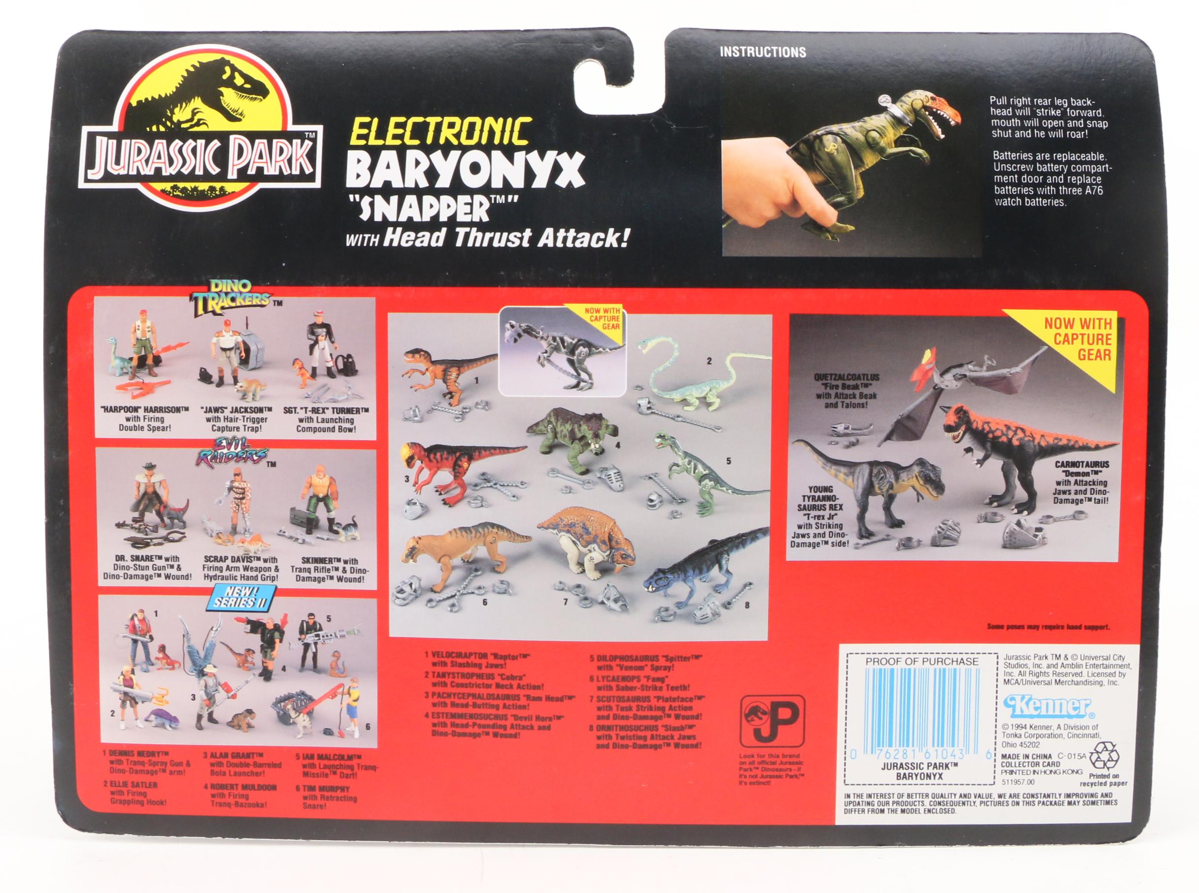 Kenner Jurassic Park Electronic Baryonyx Action Figure