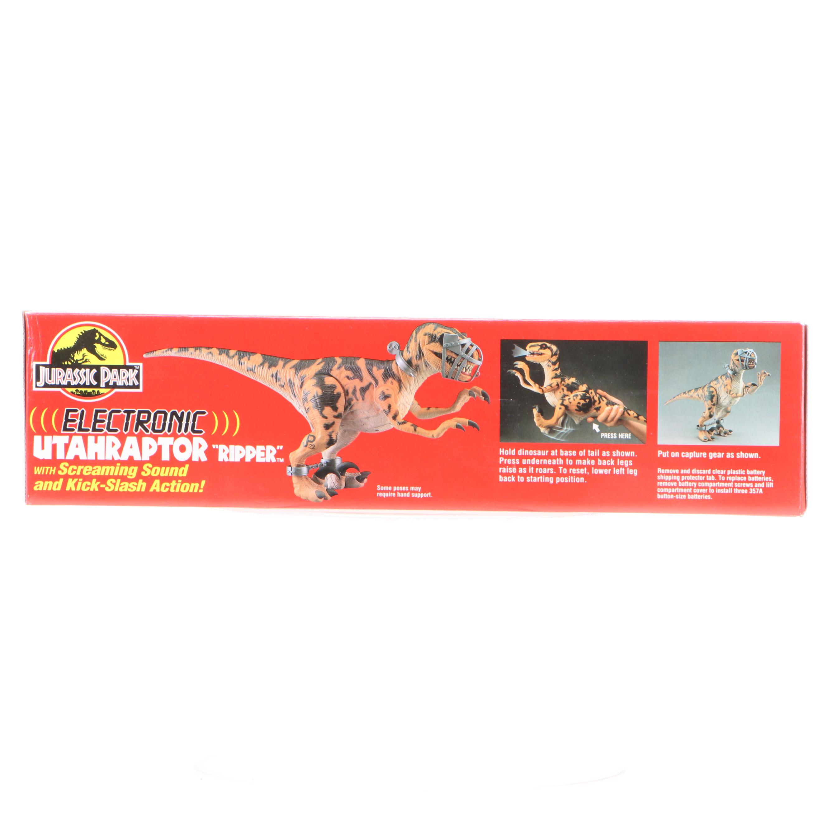kenner Jurassic Park Electronic Utahraptor Action Figure with Sound
