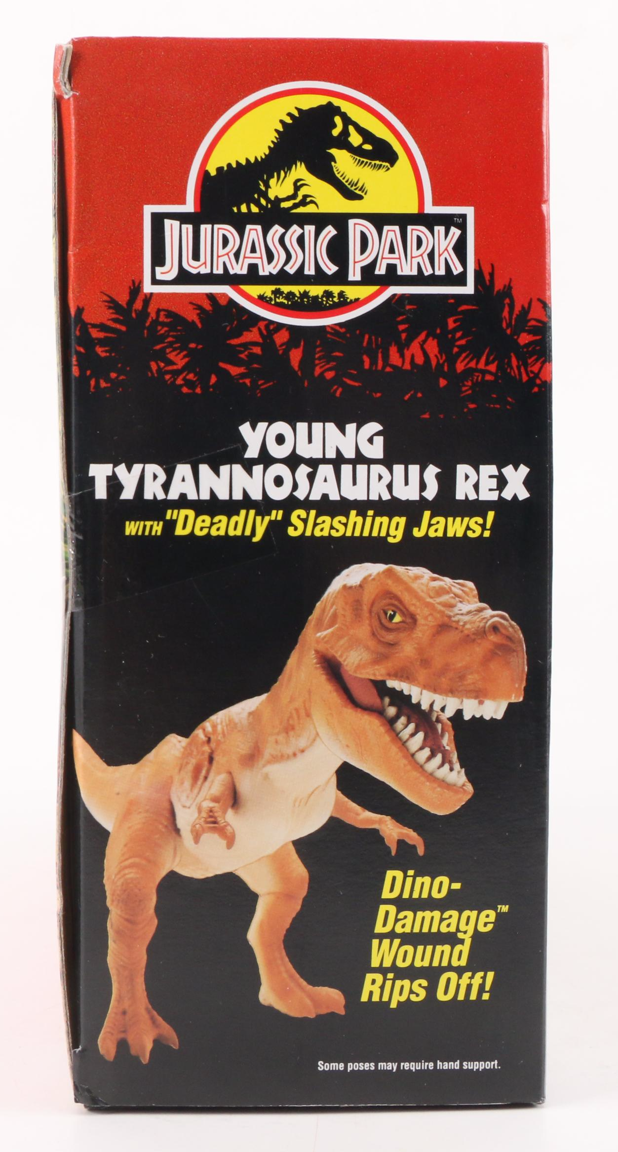 Kenner Jurassic Park Young T. Rex Action Figure with Slashing Jaws, Capture Gear