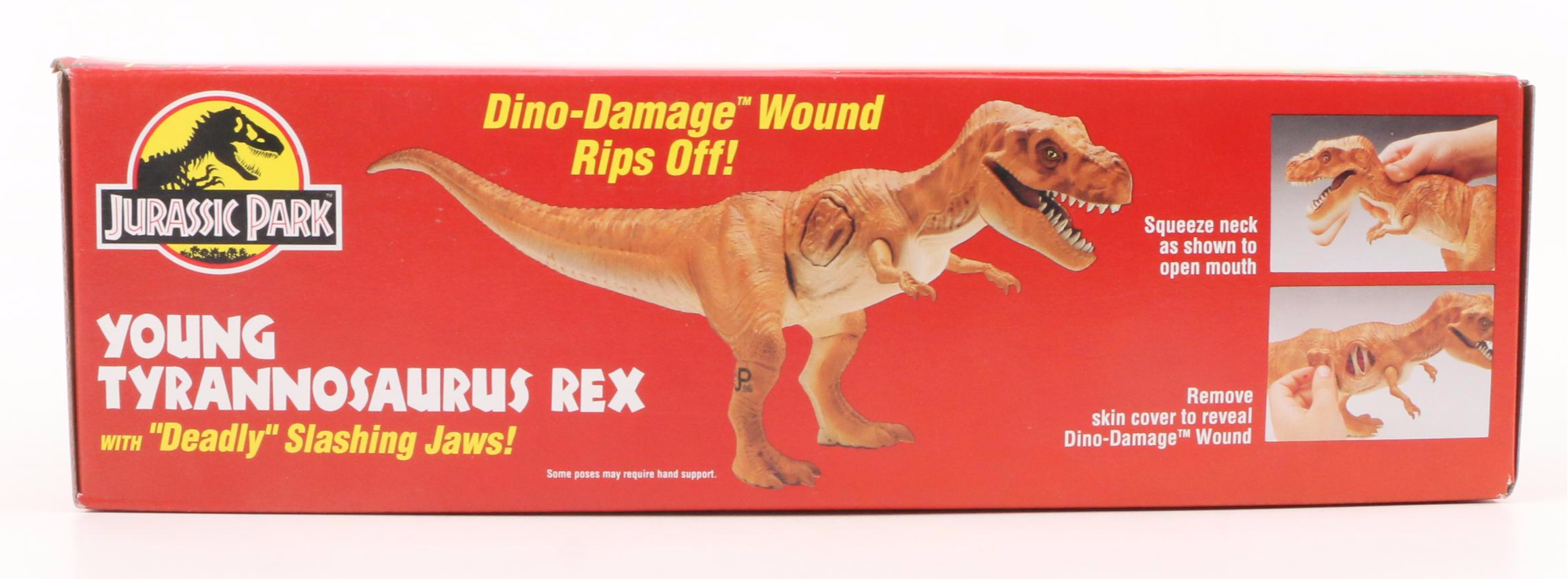 Kenner Jurassic Park Young T. Rex Action Figure with Slashing Jaws, Capture Gear