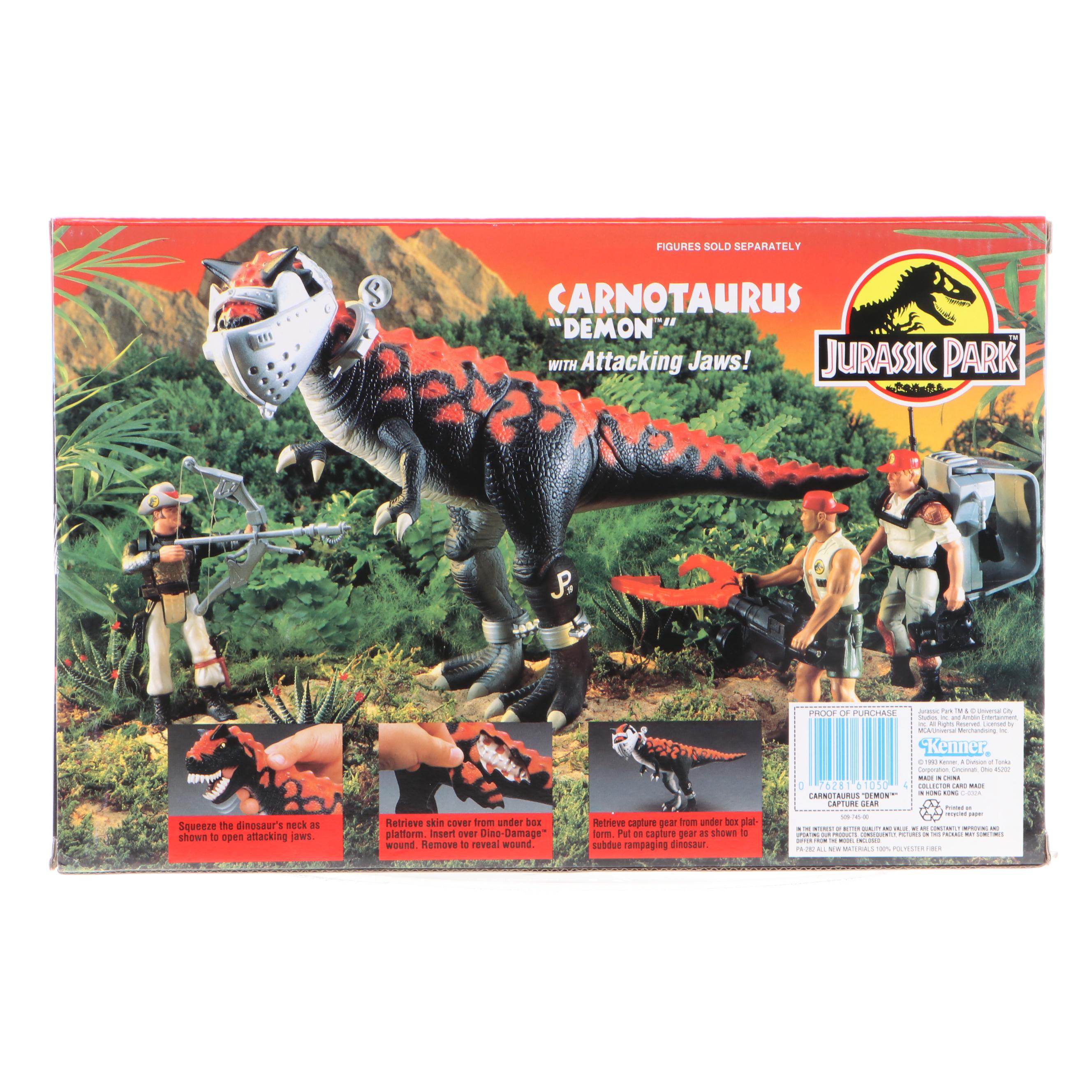 Kenner Jurassic Park Carnotaurus Demon Action Figure with Capture Gear