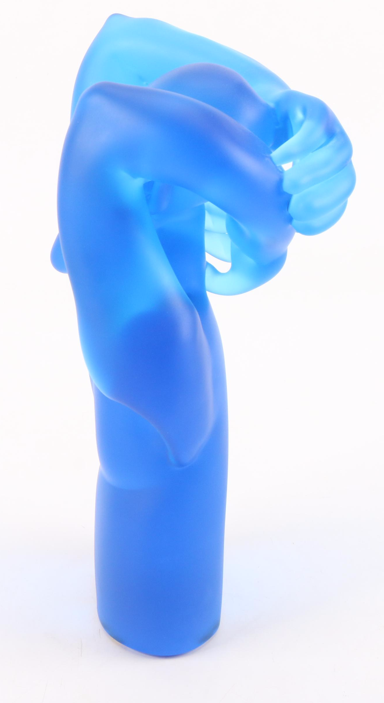 Richard Jolley Studio Art Glass Sculpture "Torso," 1994