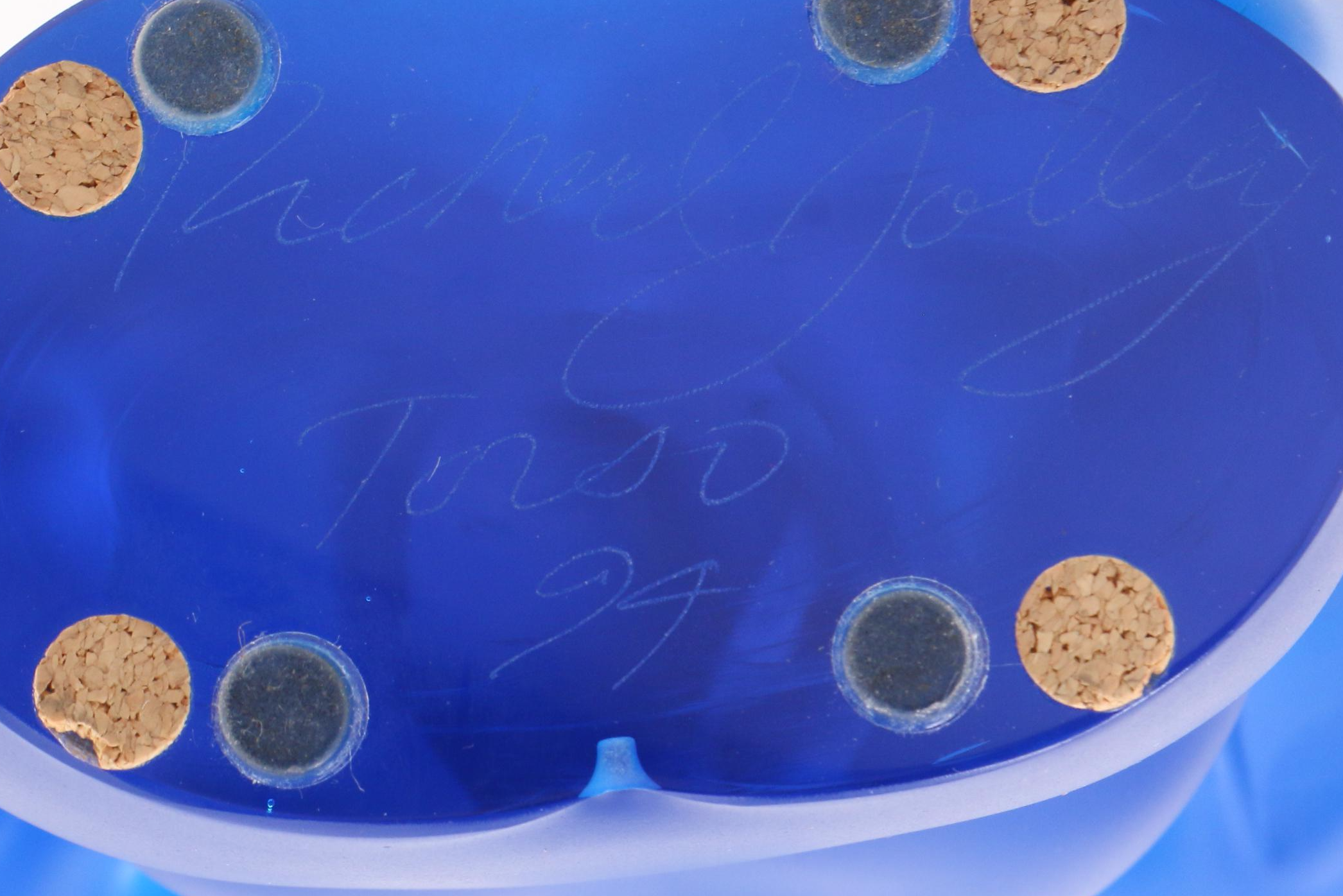 Richard Jolley Studio Art Glass Sculpture "Torso," 1994