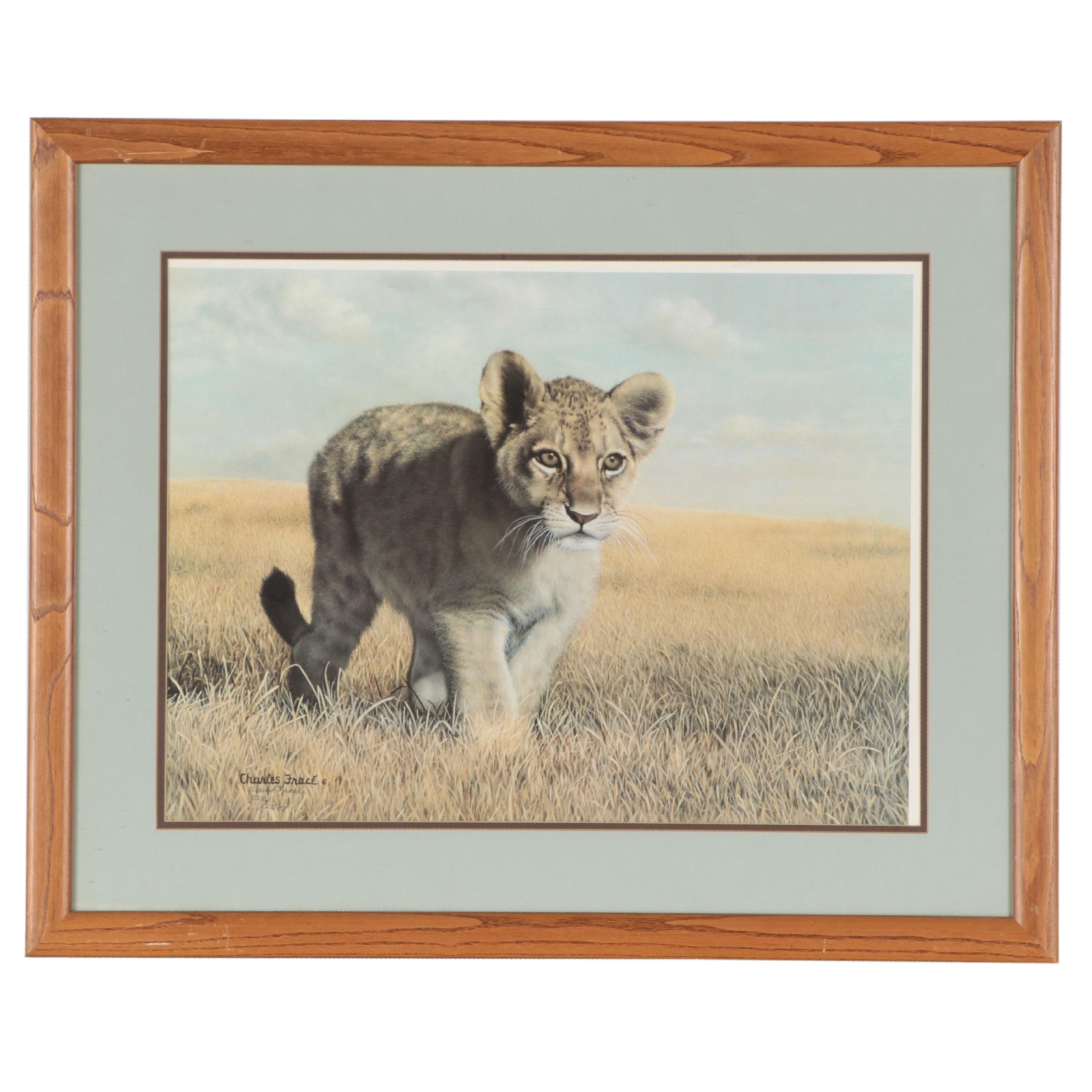 Charles Fracé Offset Lithograph "Young Explorer," Late 20th Century