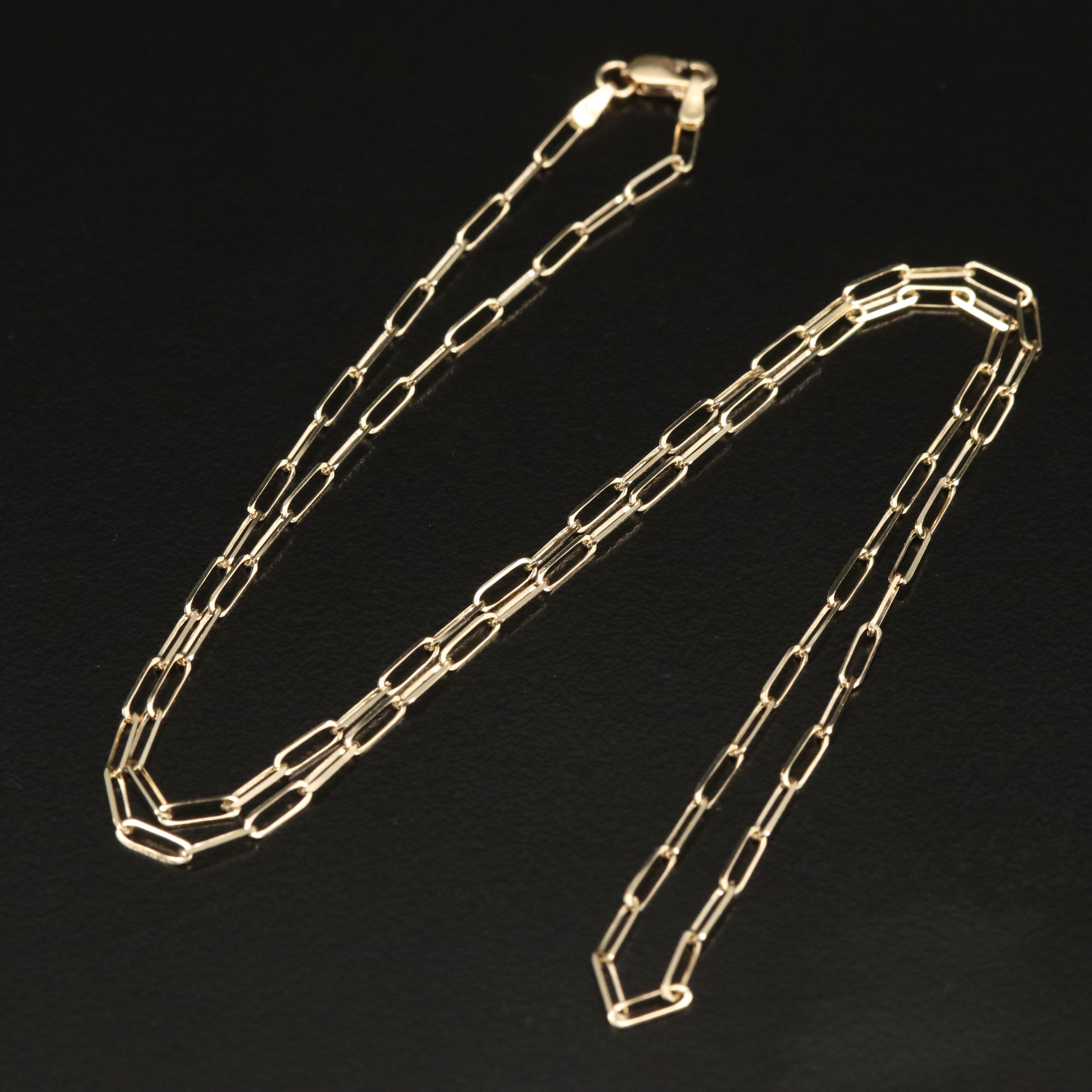 14K Cable Chain Necklace