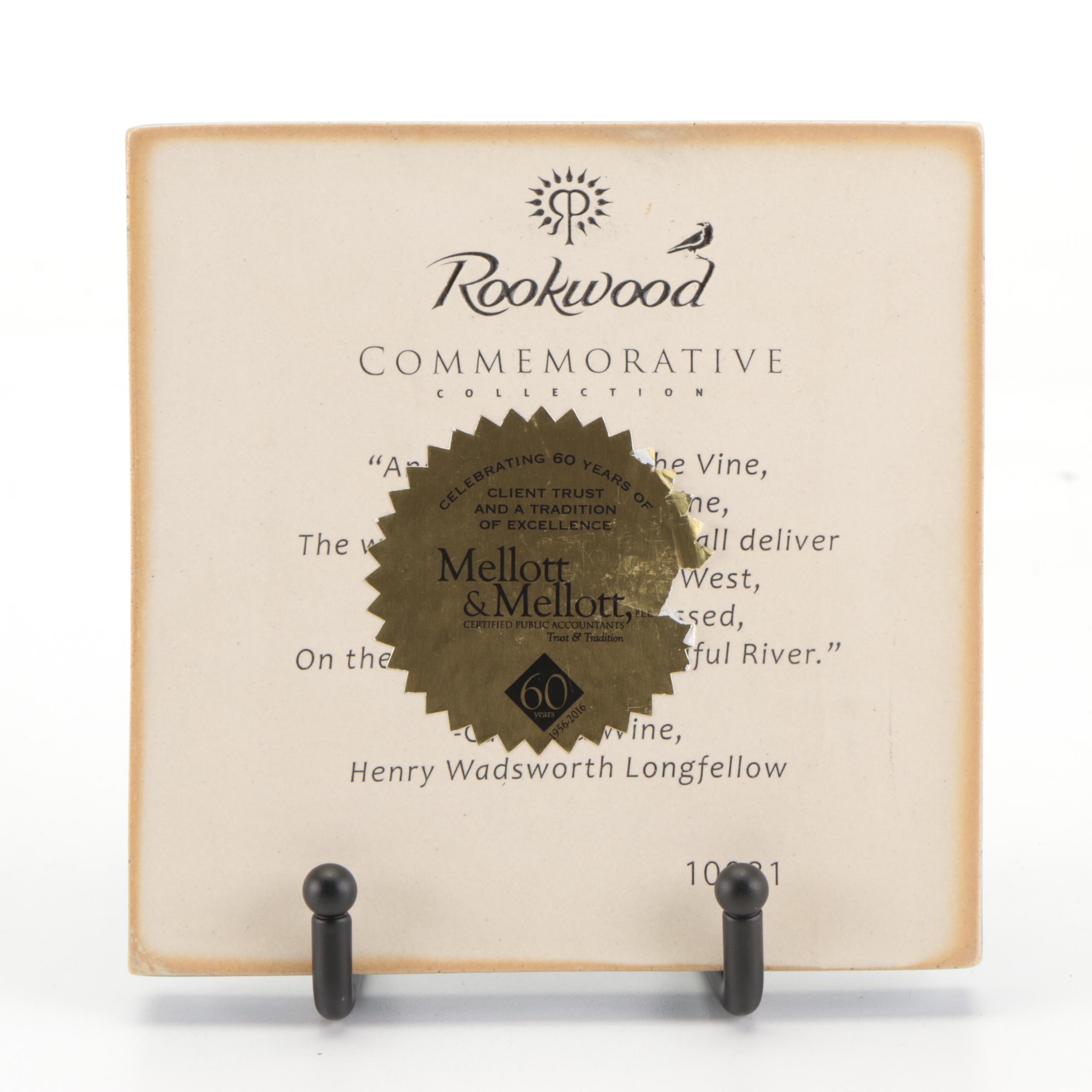 Rookwood Pottery Commemorative Collection Cincinnati Skyline Tile