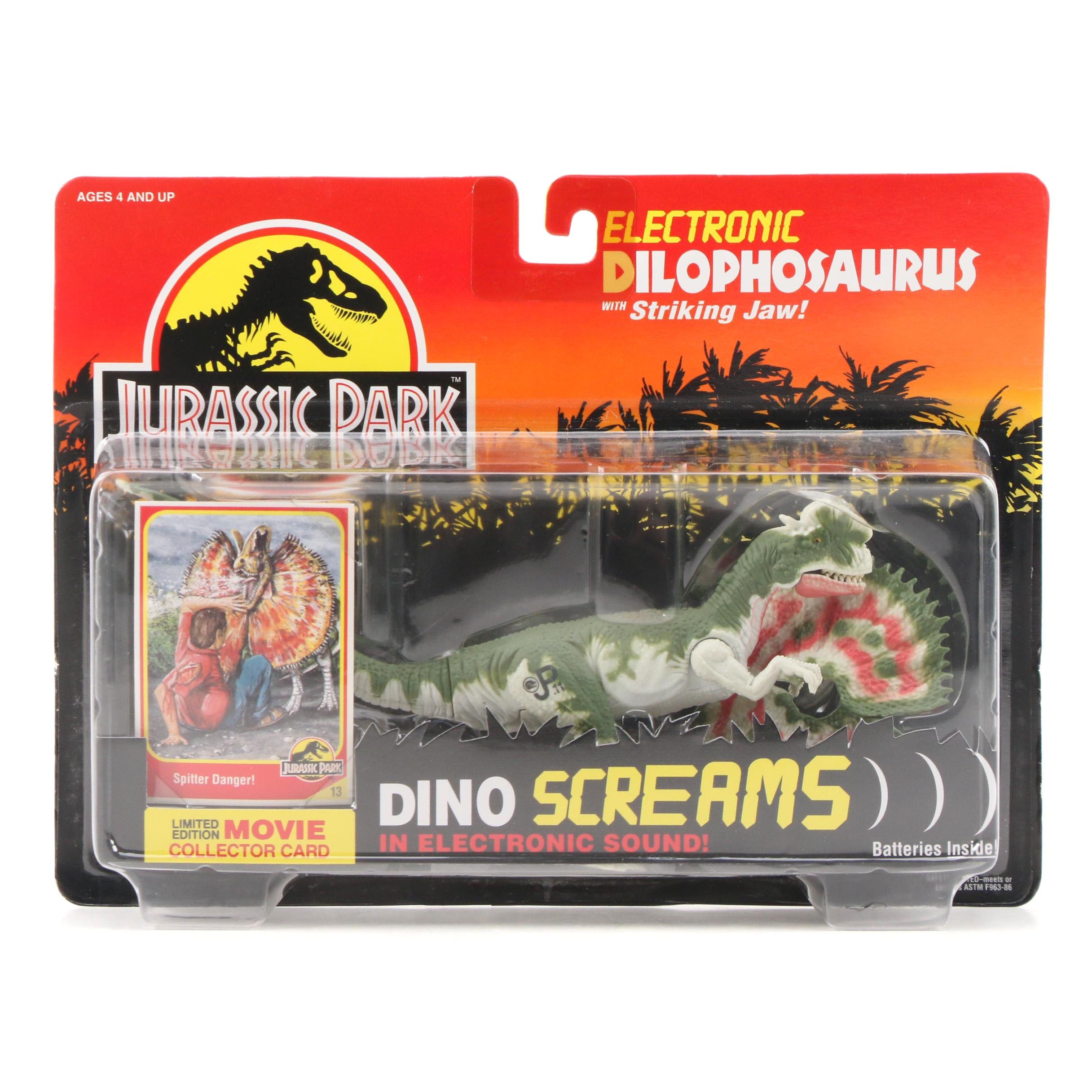 Kenner Jurassic Park "Dilophosaurus" Electronic Dinosaur Toy, 1993