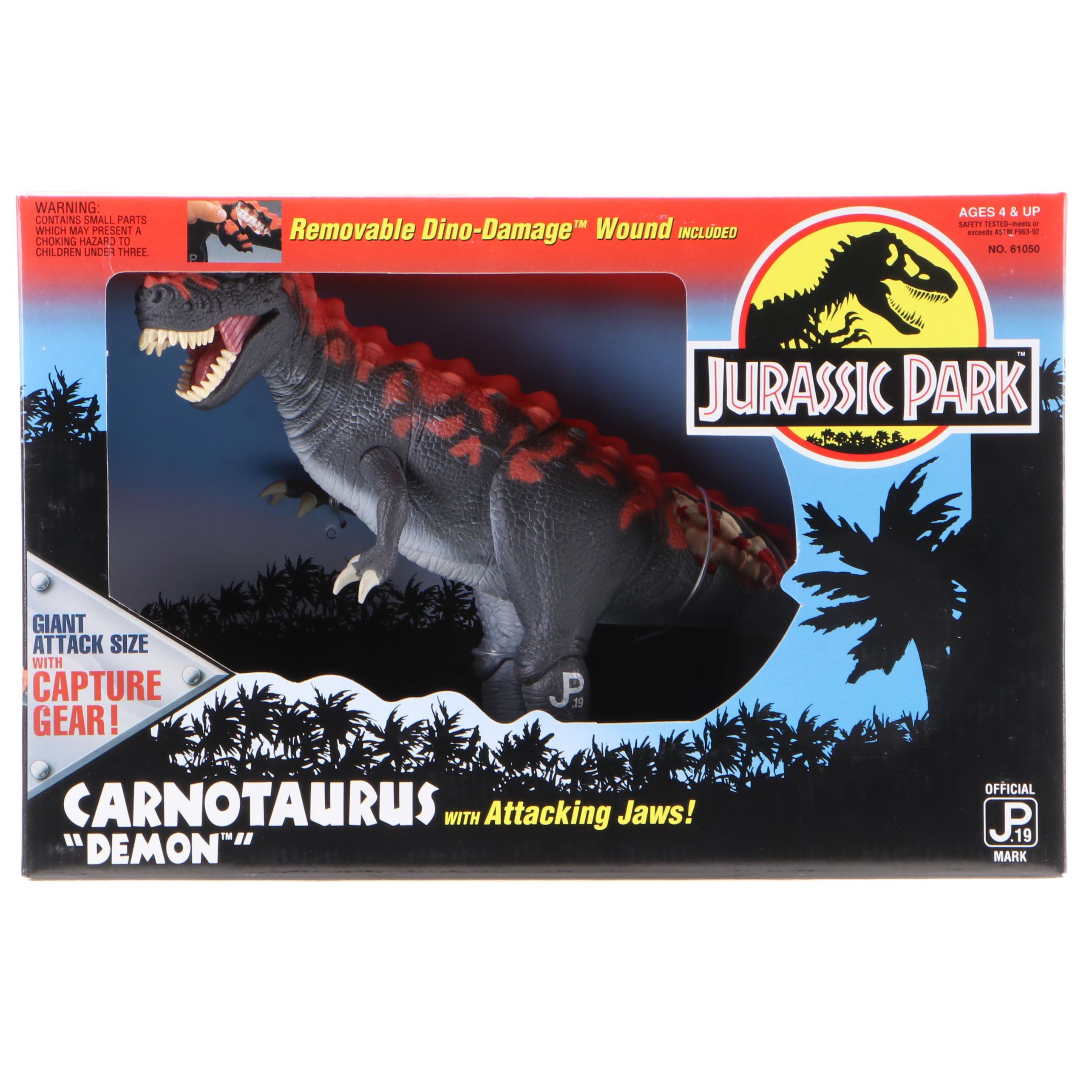 Kenner Jurassic Park Carnotaurus Demon Action Figure with Capture Gear