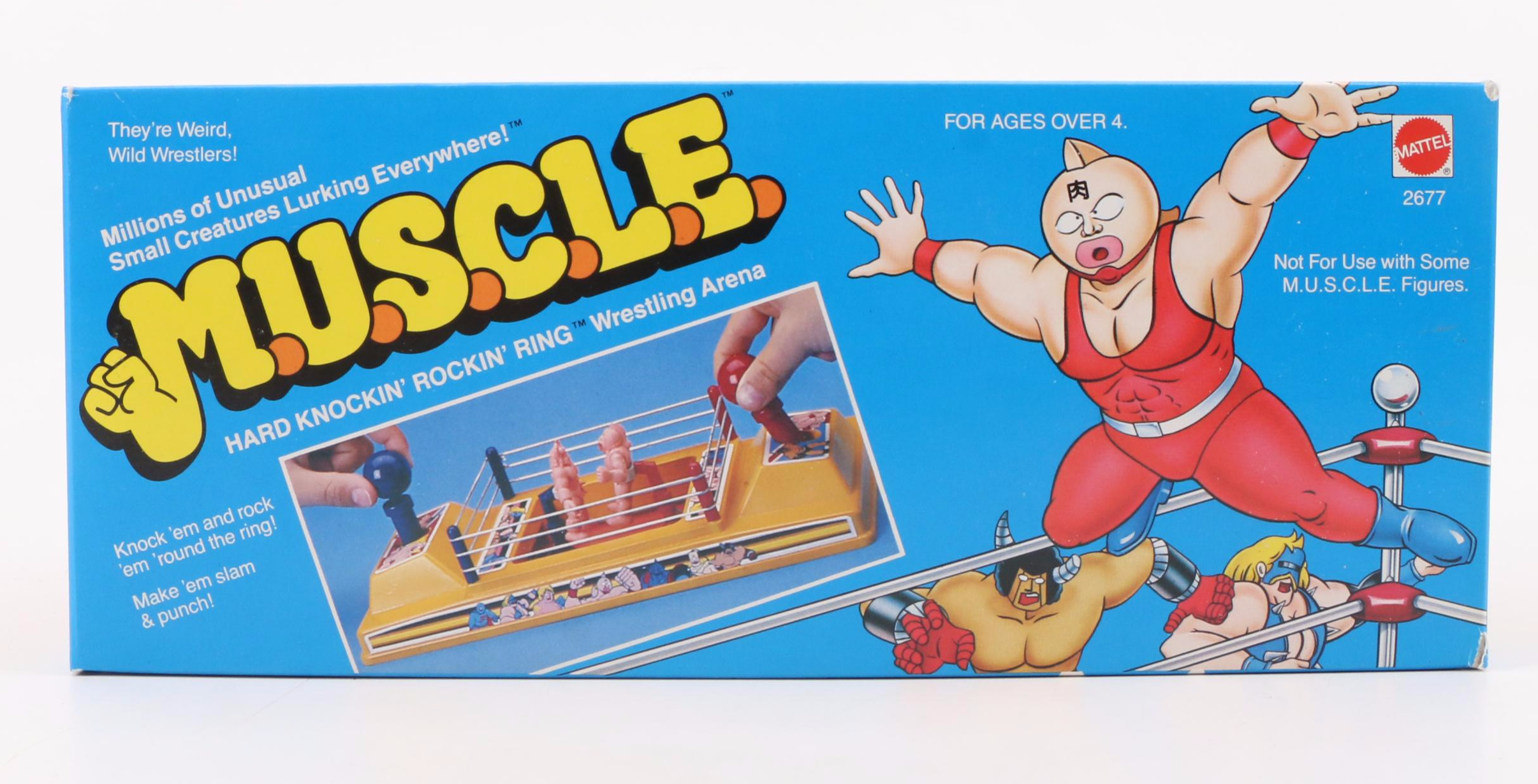 Mattel "Muscle" Hard Knockin' Rockin' Ring Wrestling Arena, 1985