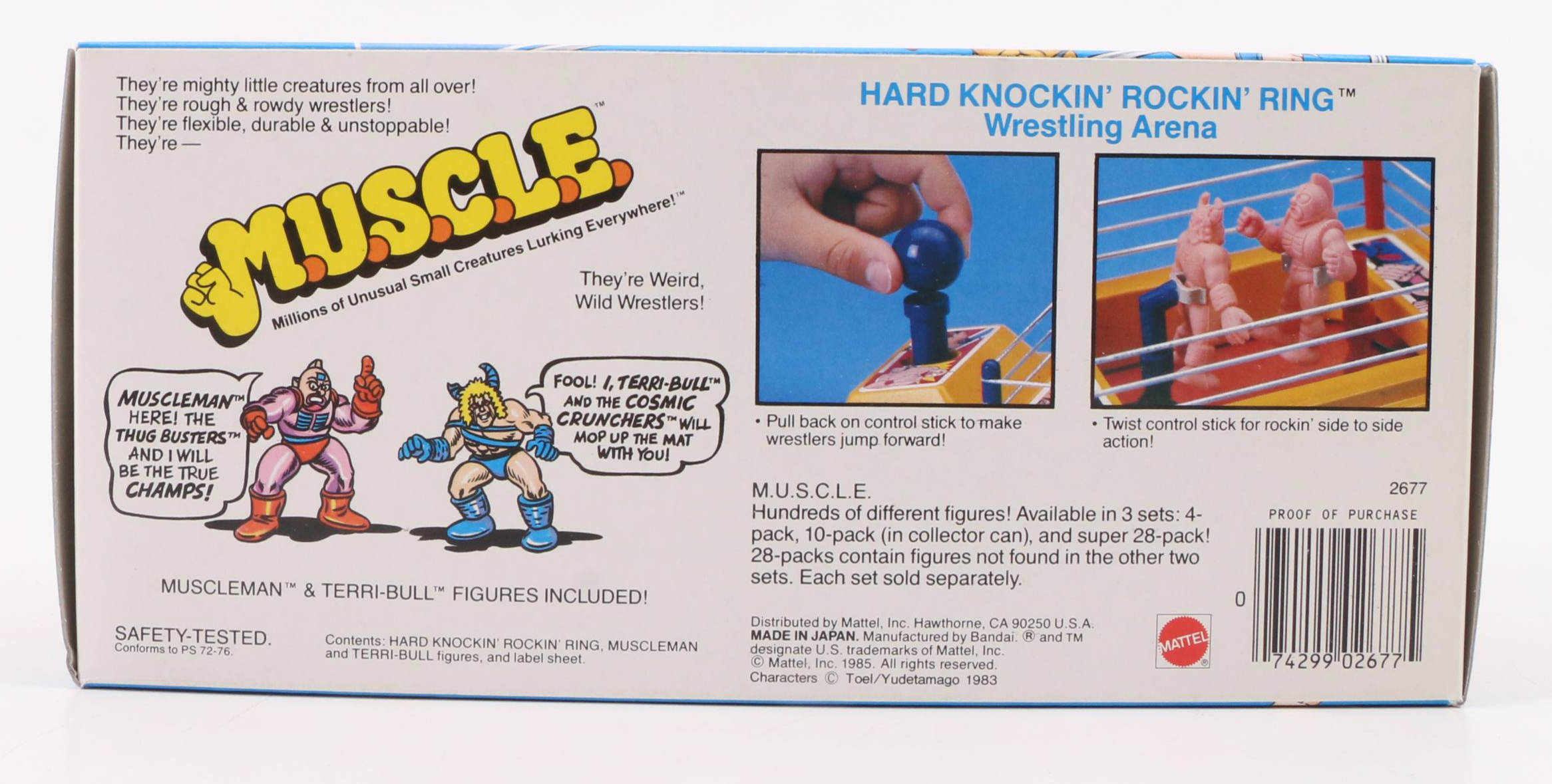Mattel "Muscle" Hard Knockin' Rockin' Ring Wrestling Arena, 1985