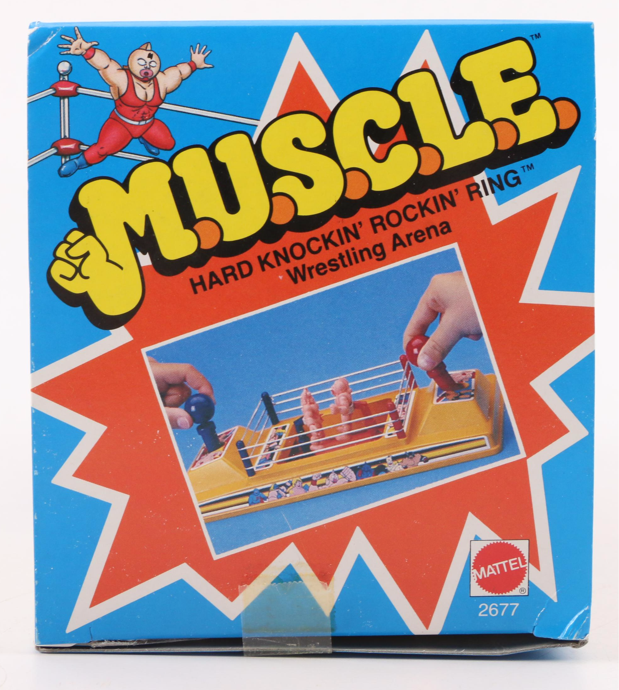 Mattel "Muscle" Hard Knockin' Rockin' Ring Wrestling Arena, 1985