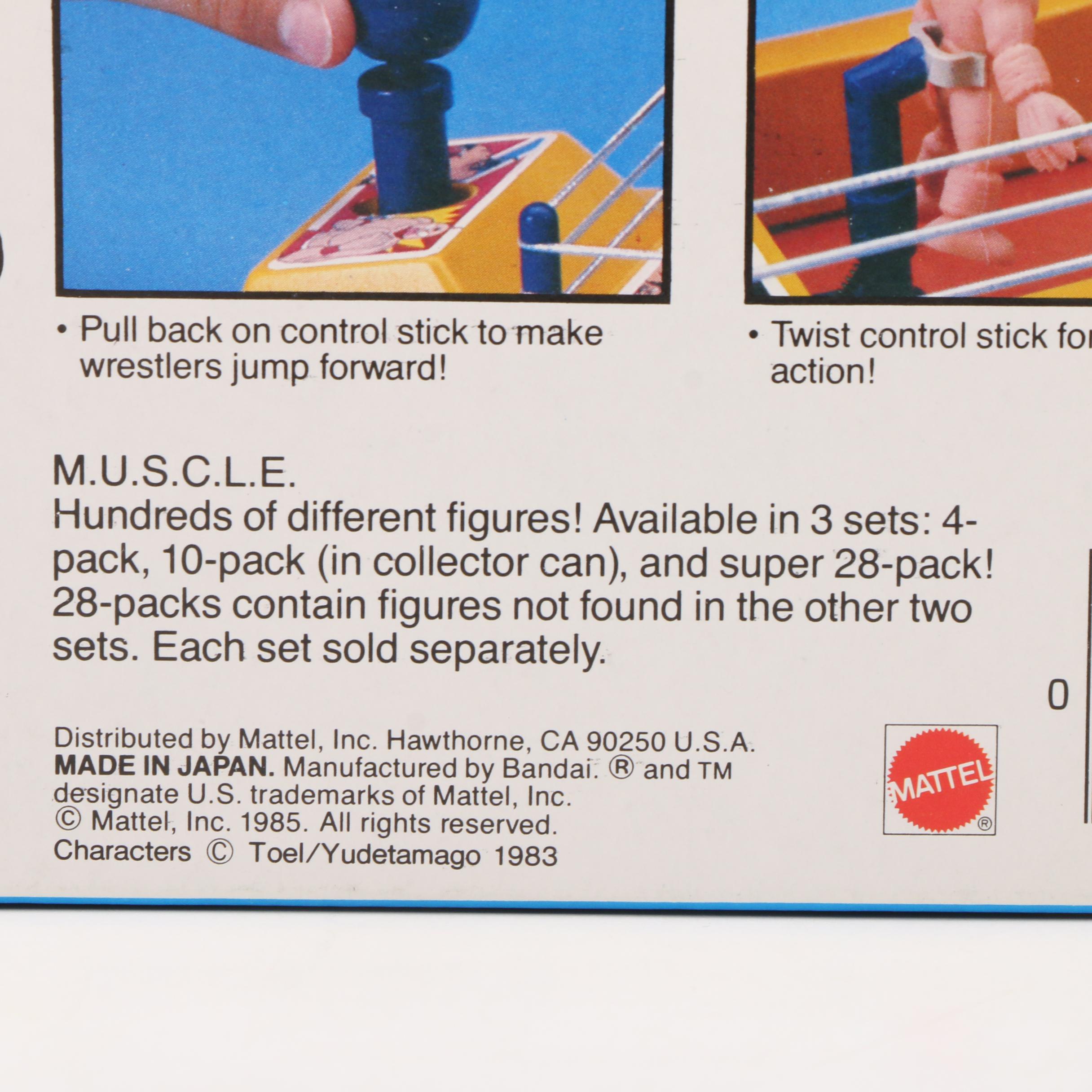 Mattel "Muscle" Hard Knockin' Rockin' Ring Wrestling Arena, 1985