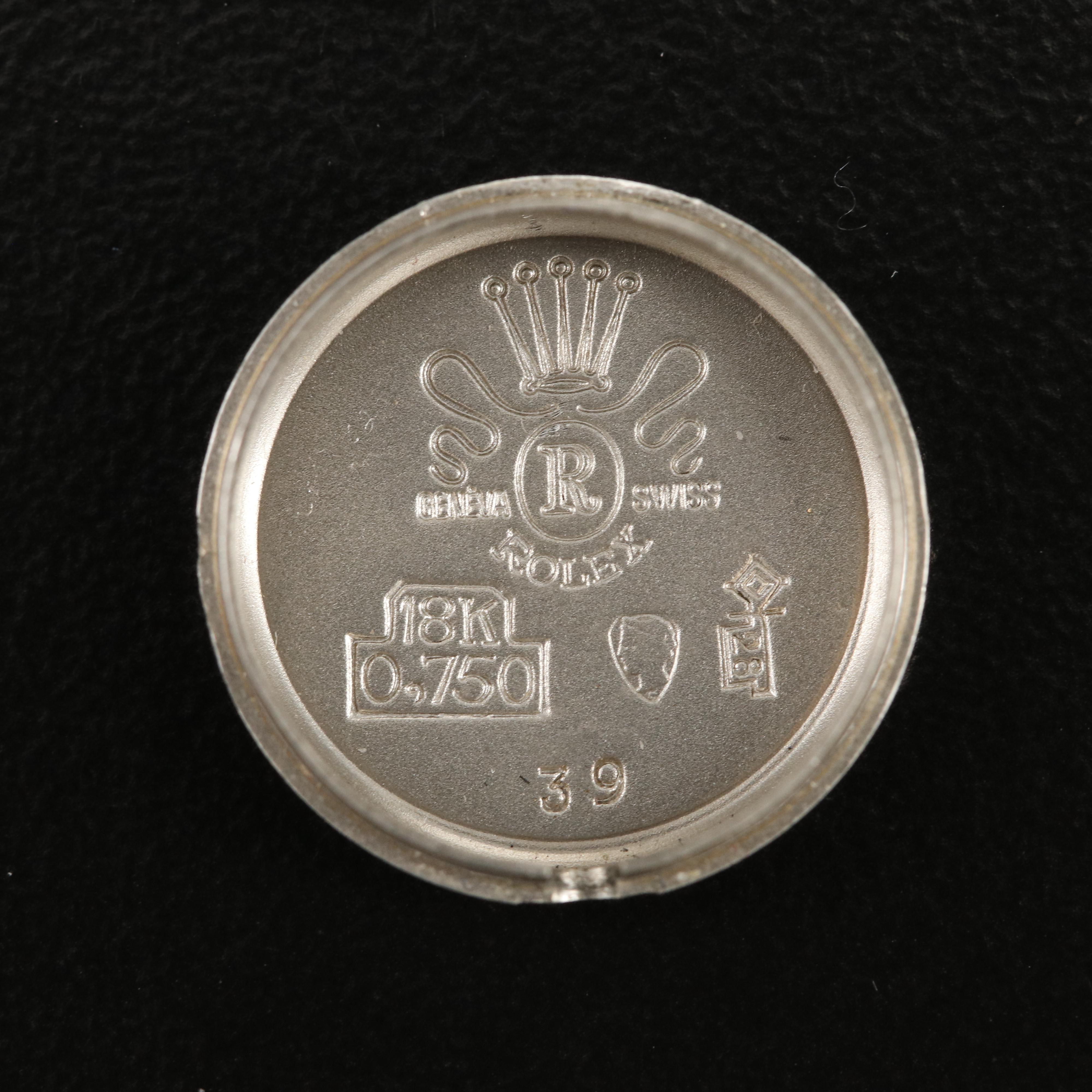 Vintage Rolex Precision 18K Diamond Watch