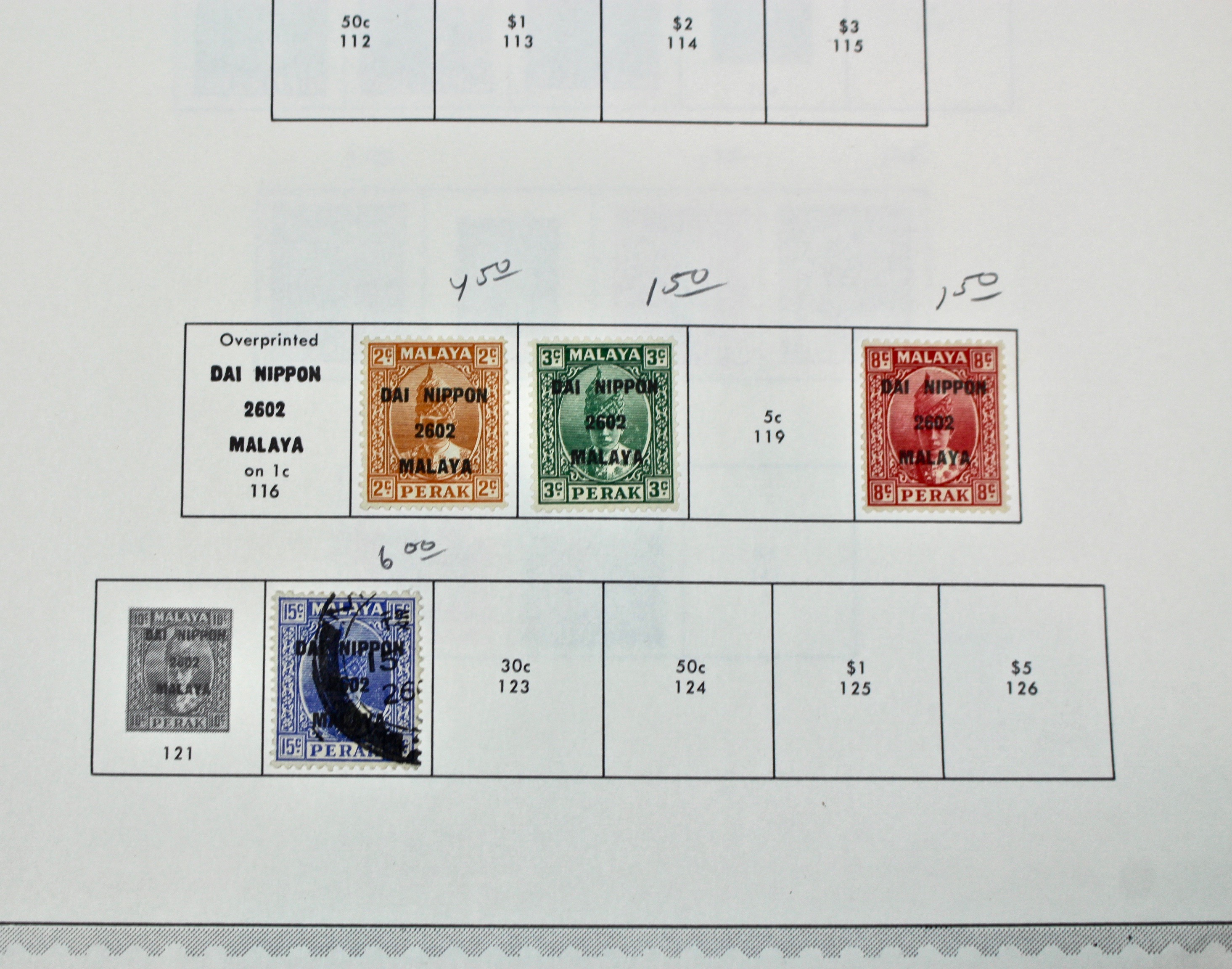 Perak (Malaysia) Postage Stamp Collection