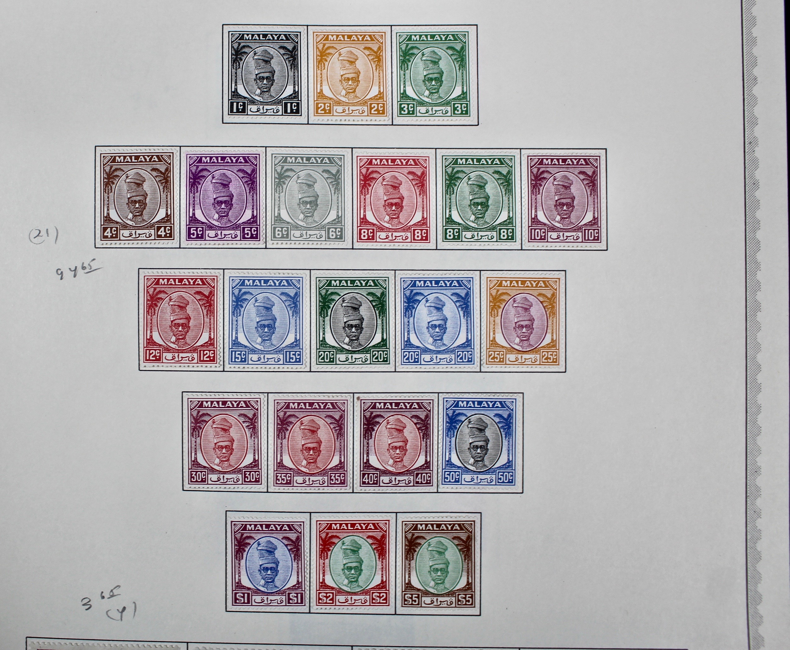 Perak (Malaysia) Postage Stamp Collection