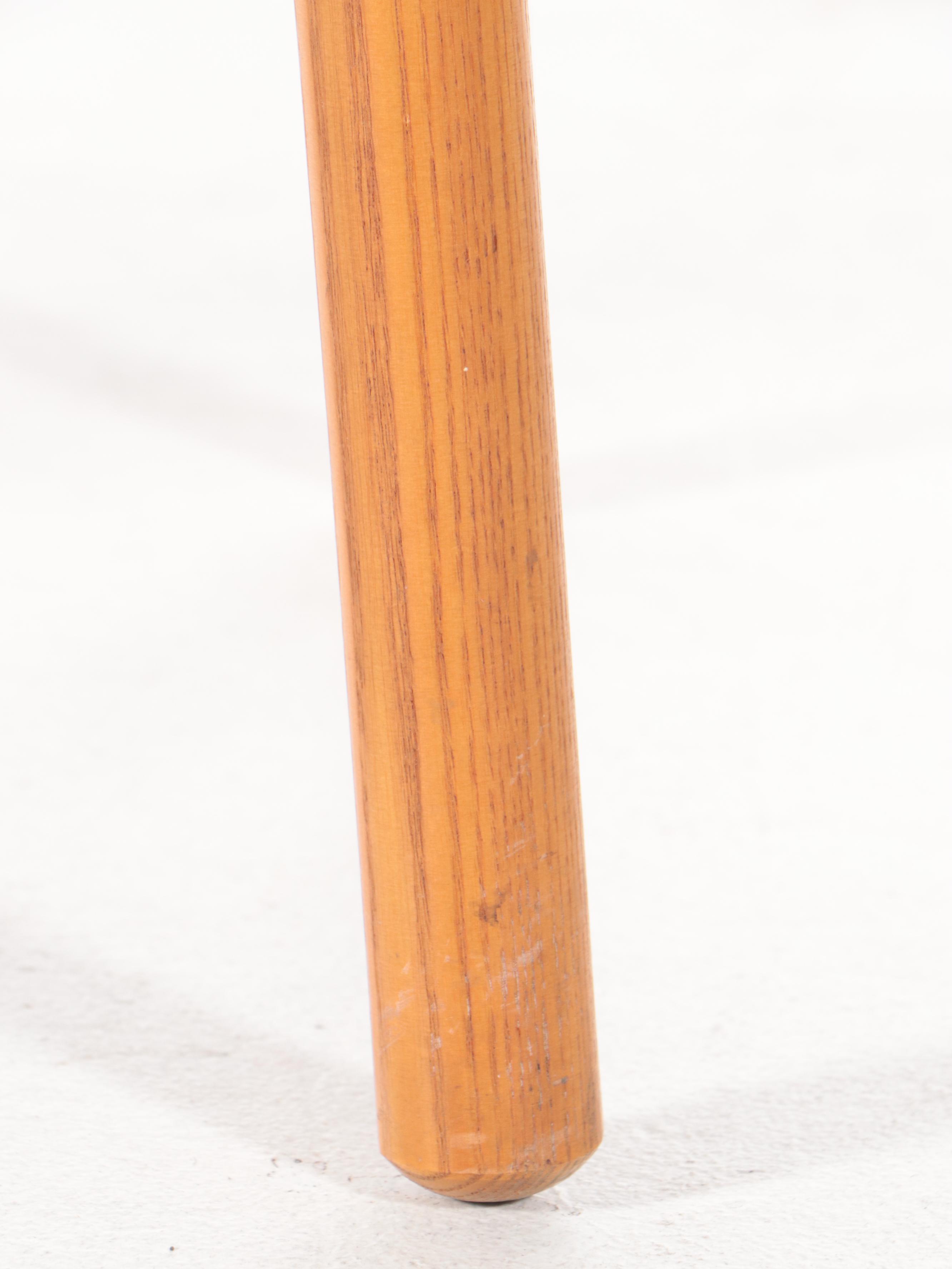 Heywood-Wakefield Ash/Bamboo-Style  Rocker and Tiered Laminate End Table