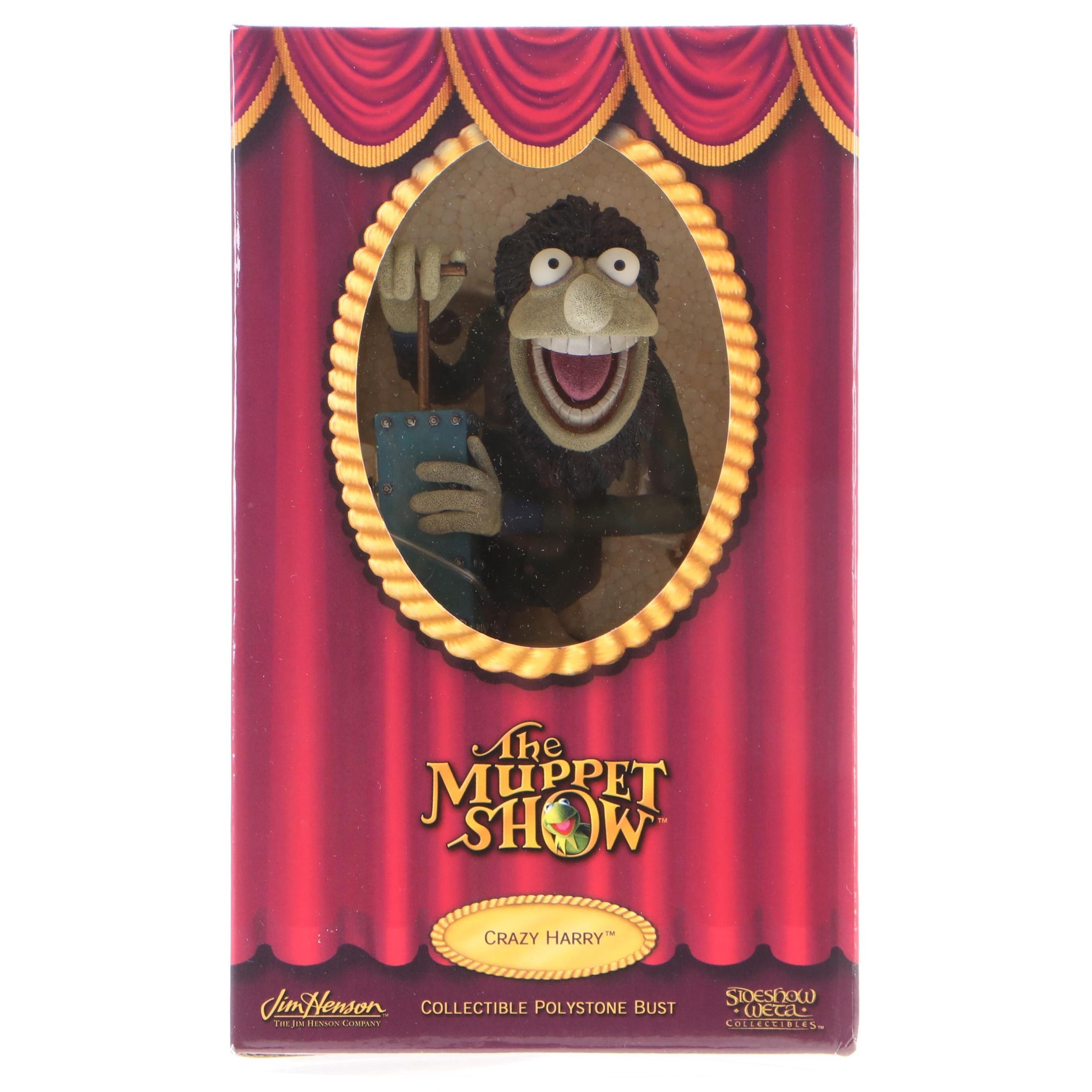 Shaun Bolton "Crazy Harry" The Muppet Show Collectible Polystone Bust