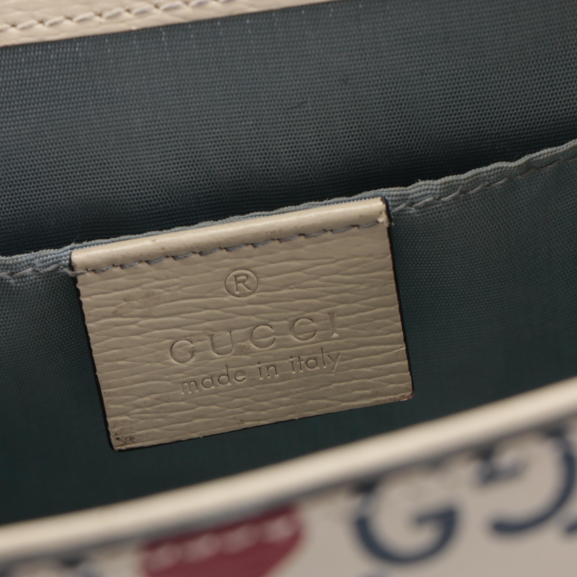 Gucci Limited Edition Mini Sylvie Top Handle Bag in GG Heart and Star Leather