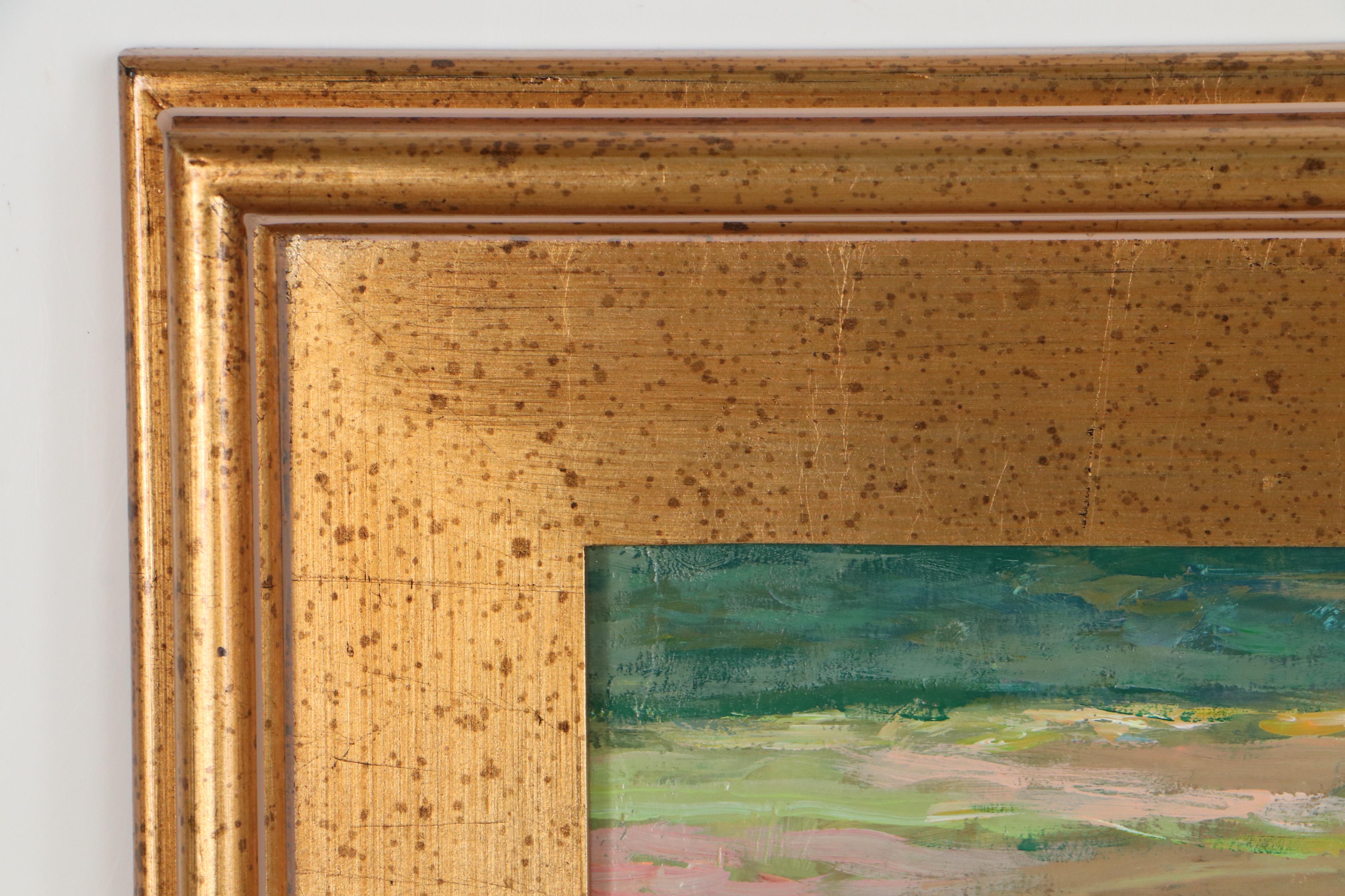 Agnes Rey Oil Painting "Flock of Sheep," 2022