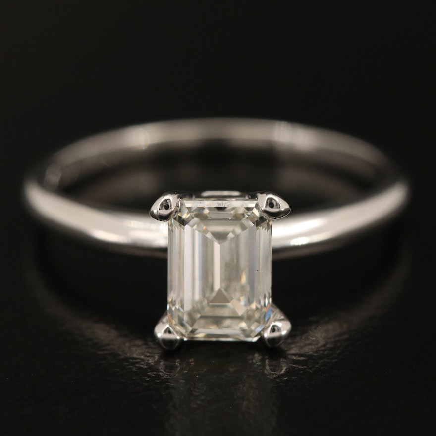 14K 1.14 CT Lab Grown Diamond Solitaire Ring