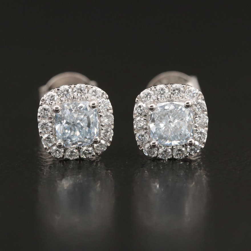 14K 1.00 CTW Lab Grown Diamond Stud Earrings