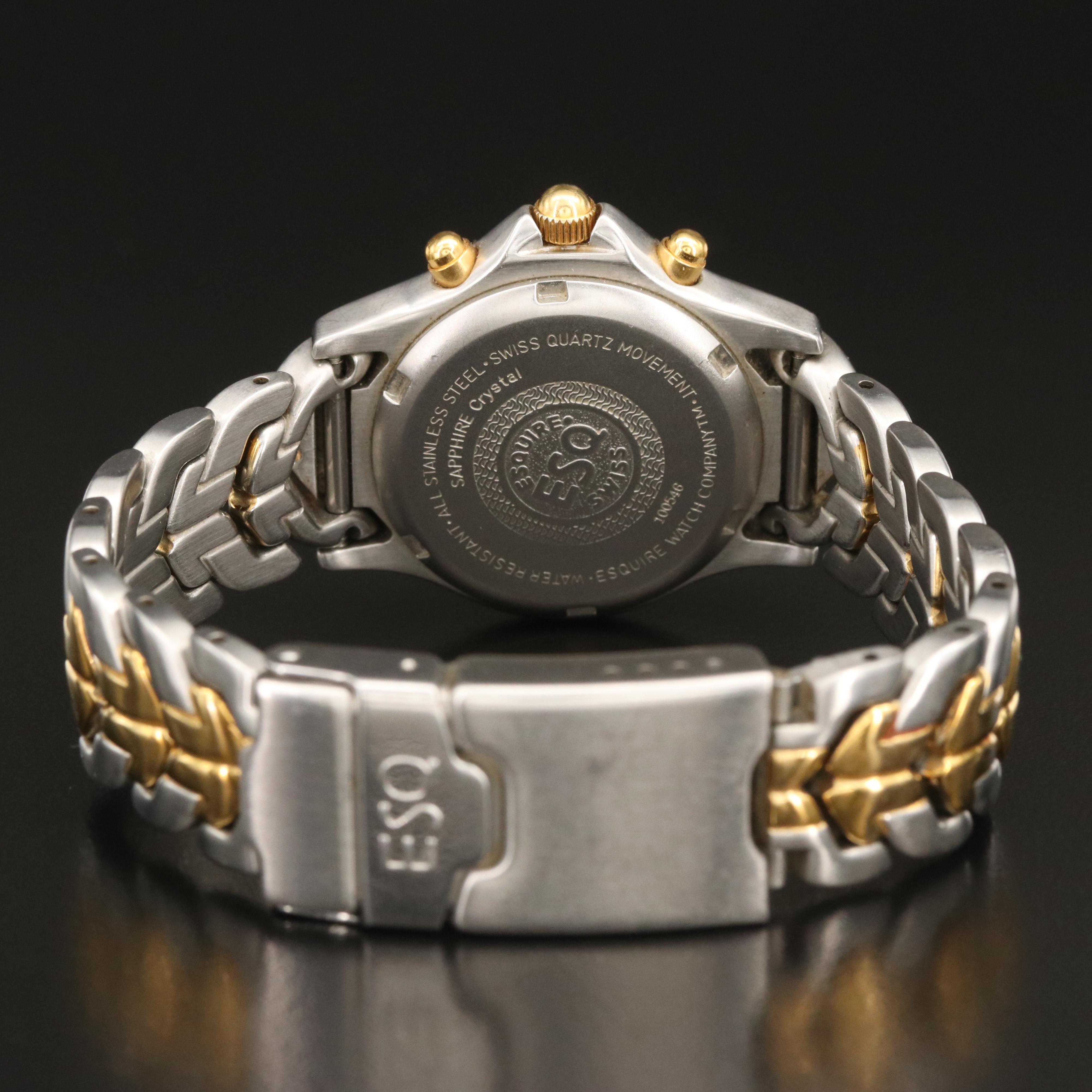 ESQ Movado Chronograph Stainless Steel Watch