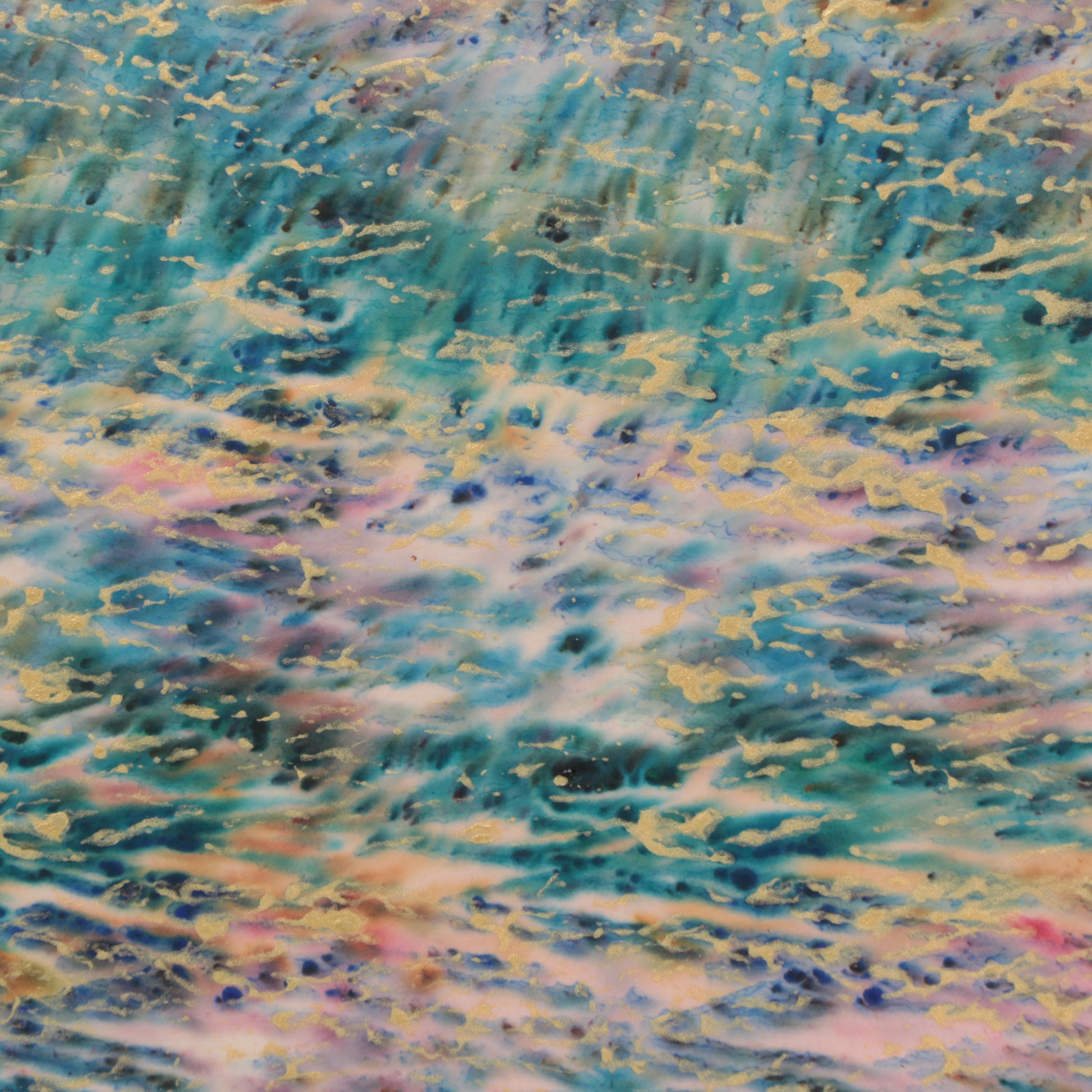 Natalie Melbardis Mixed Media Painting "Reflections #30," 1989