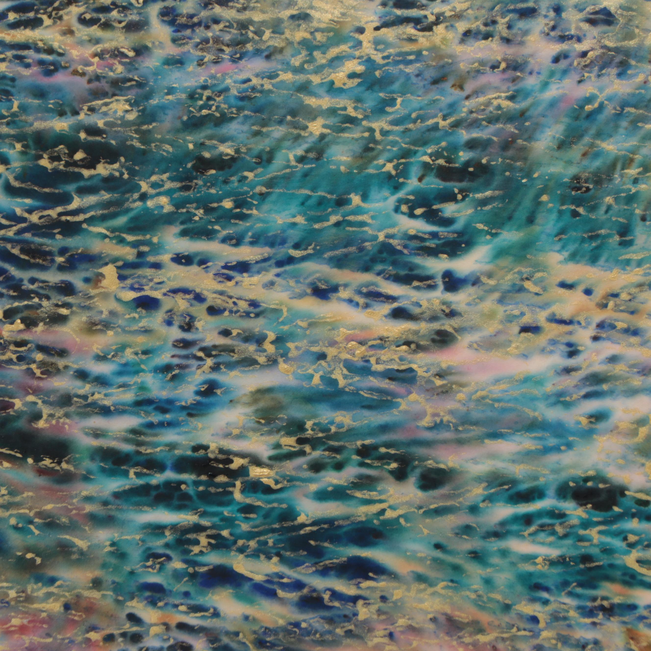 Natalie Melbardis Mixed Media Painting "Reflections #30," 1989