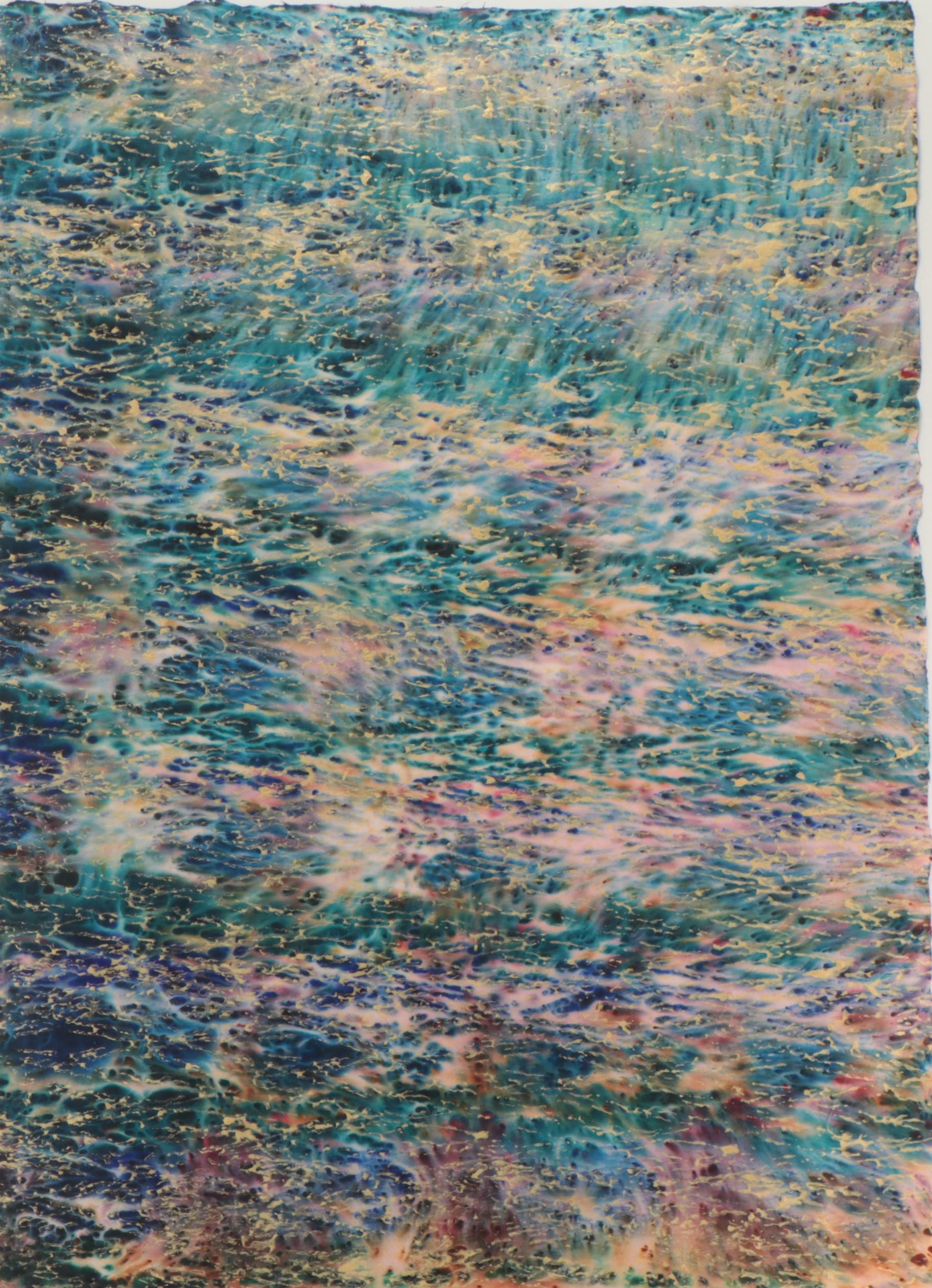 Natalie Melbardis Mixed Media Painting "Reflections #30," 1989