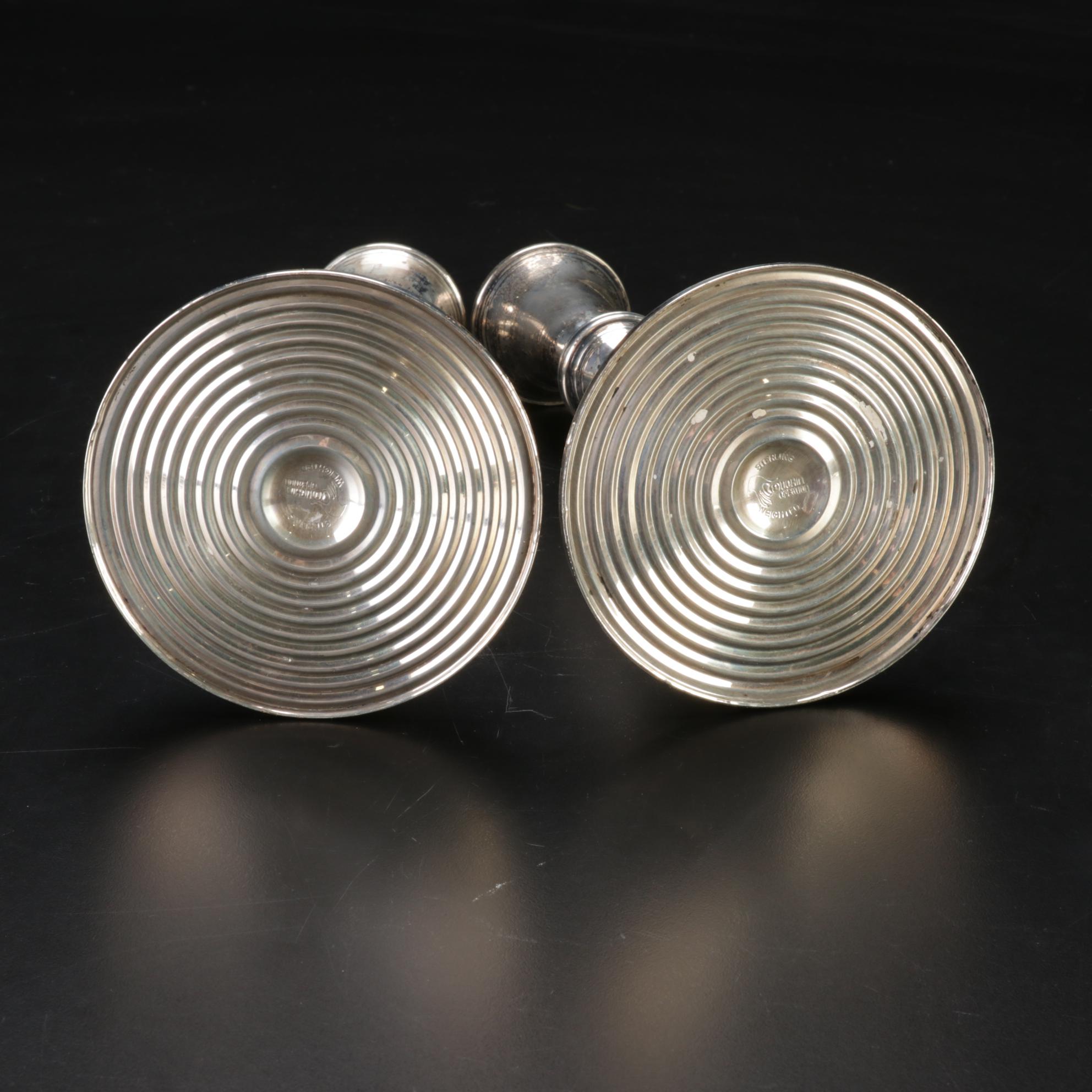 Columbia and Duchin Creation Weighted Sterling Candlesticks