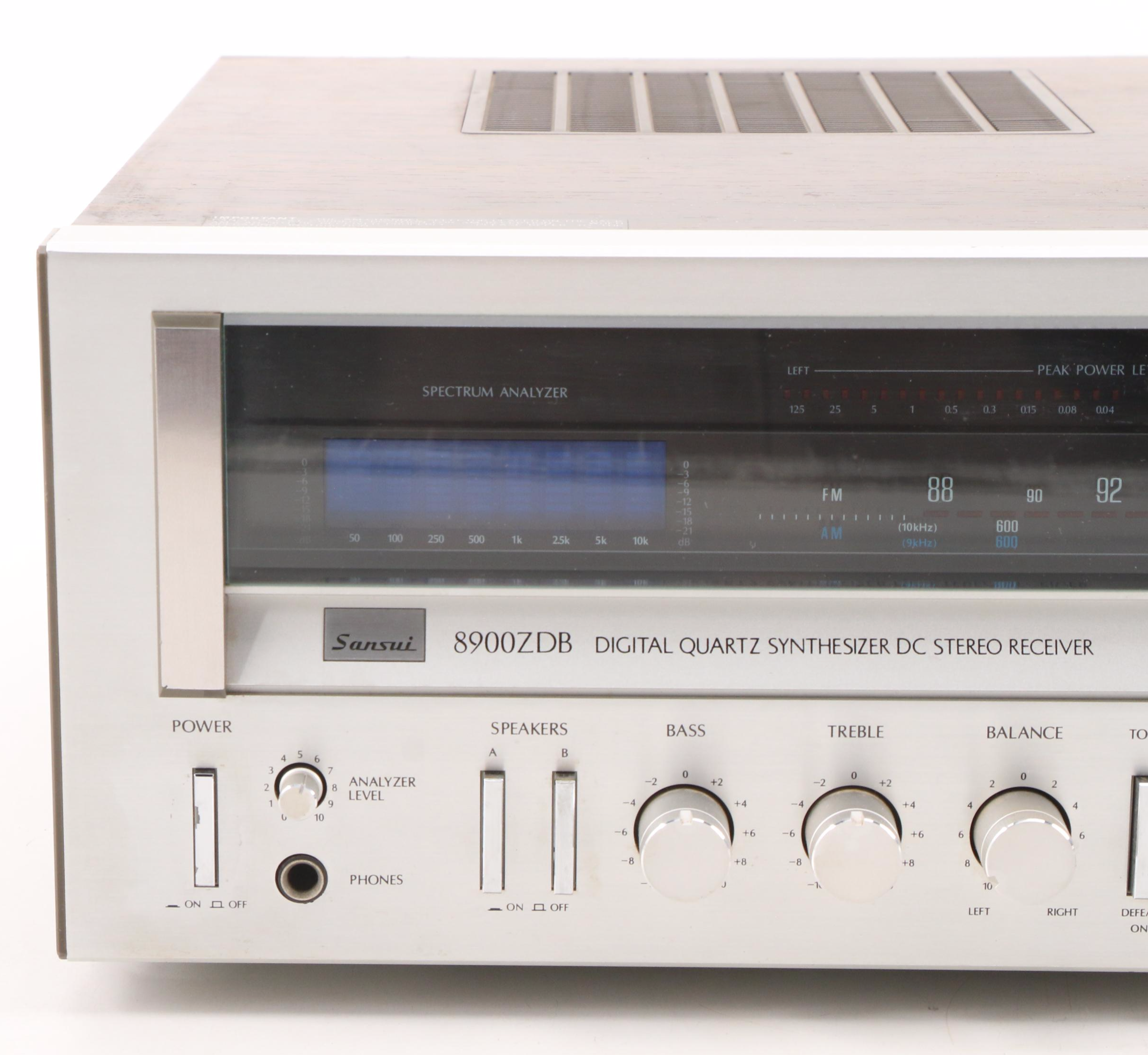 Sansui 8900ZDB Digital Quartz Synthesizer DC Stereo Receiver, 1980s