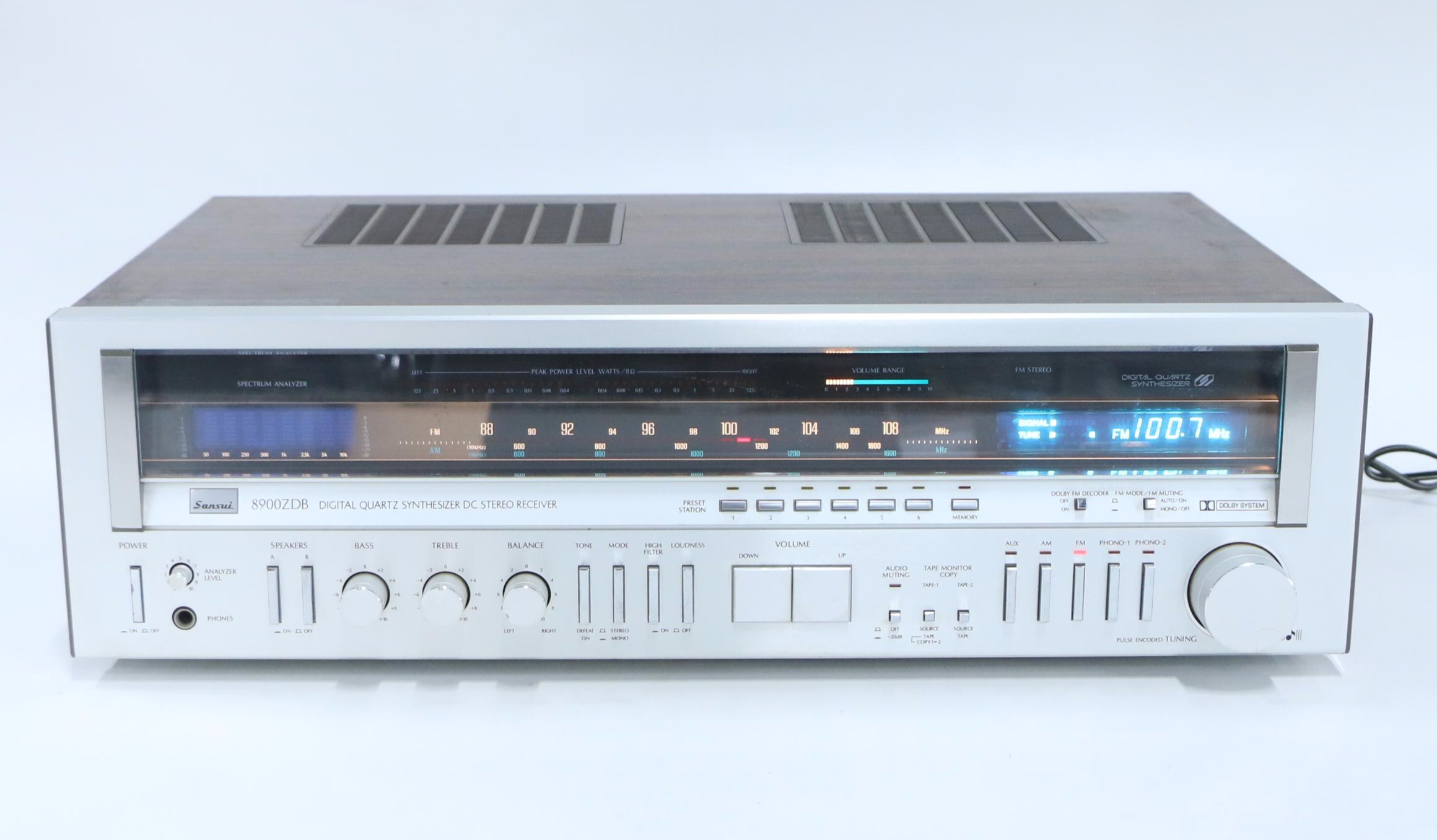 Sansui 8900ZDB Digital Quartz Synthesizer DC Stereo Receiver, 1980s