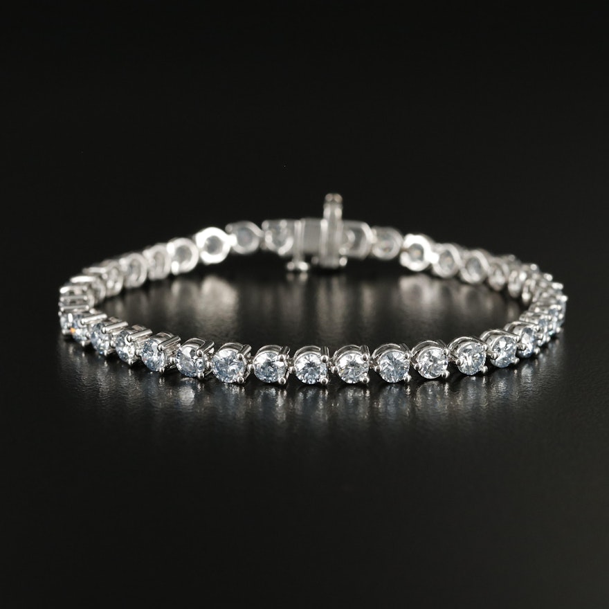 14K 7.22 CTW Lab Grown Diamond Line Bracelet