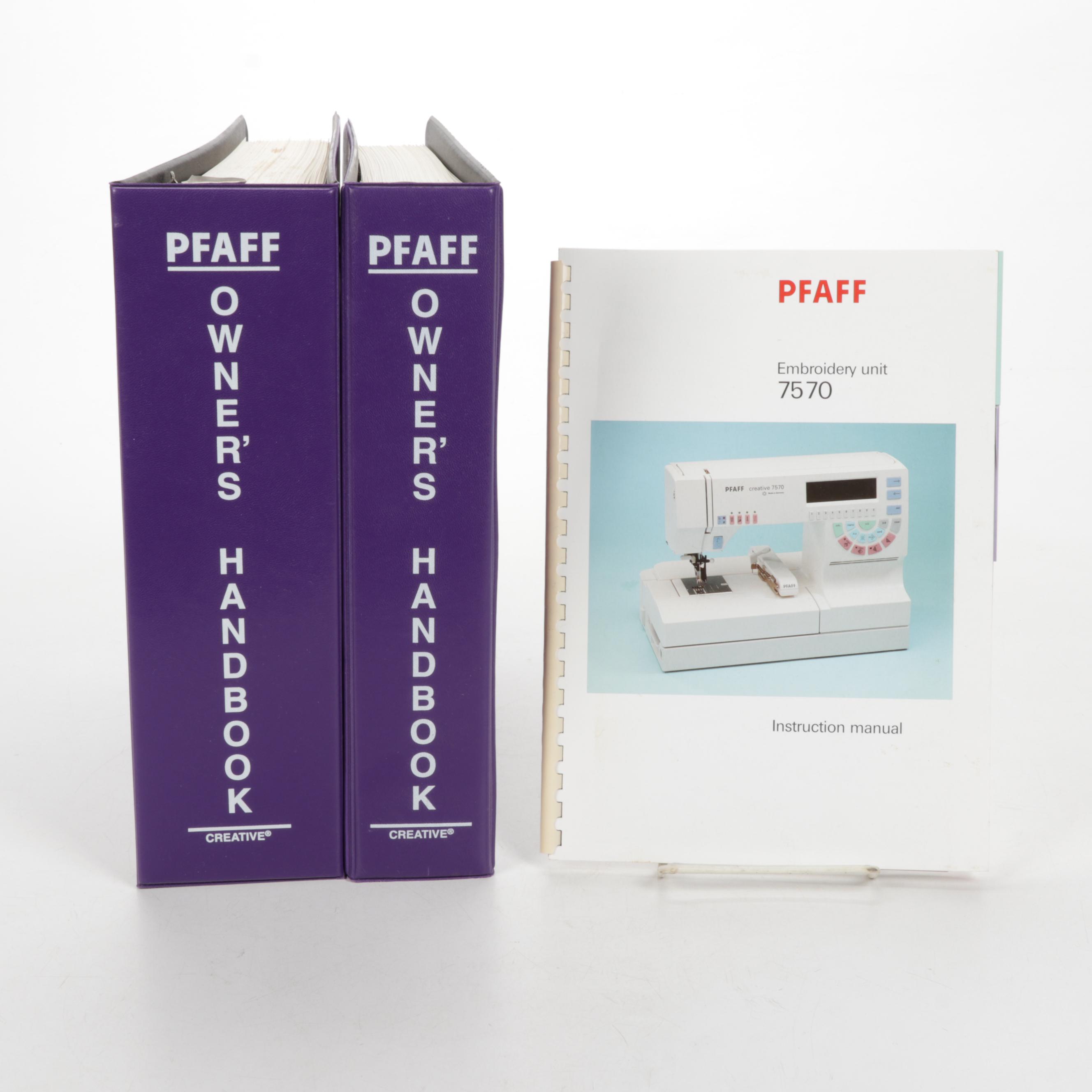 Pfaff 7570 Computerized Sewing Machine and Embroidery Unit