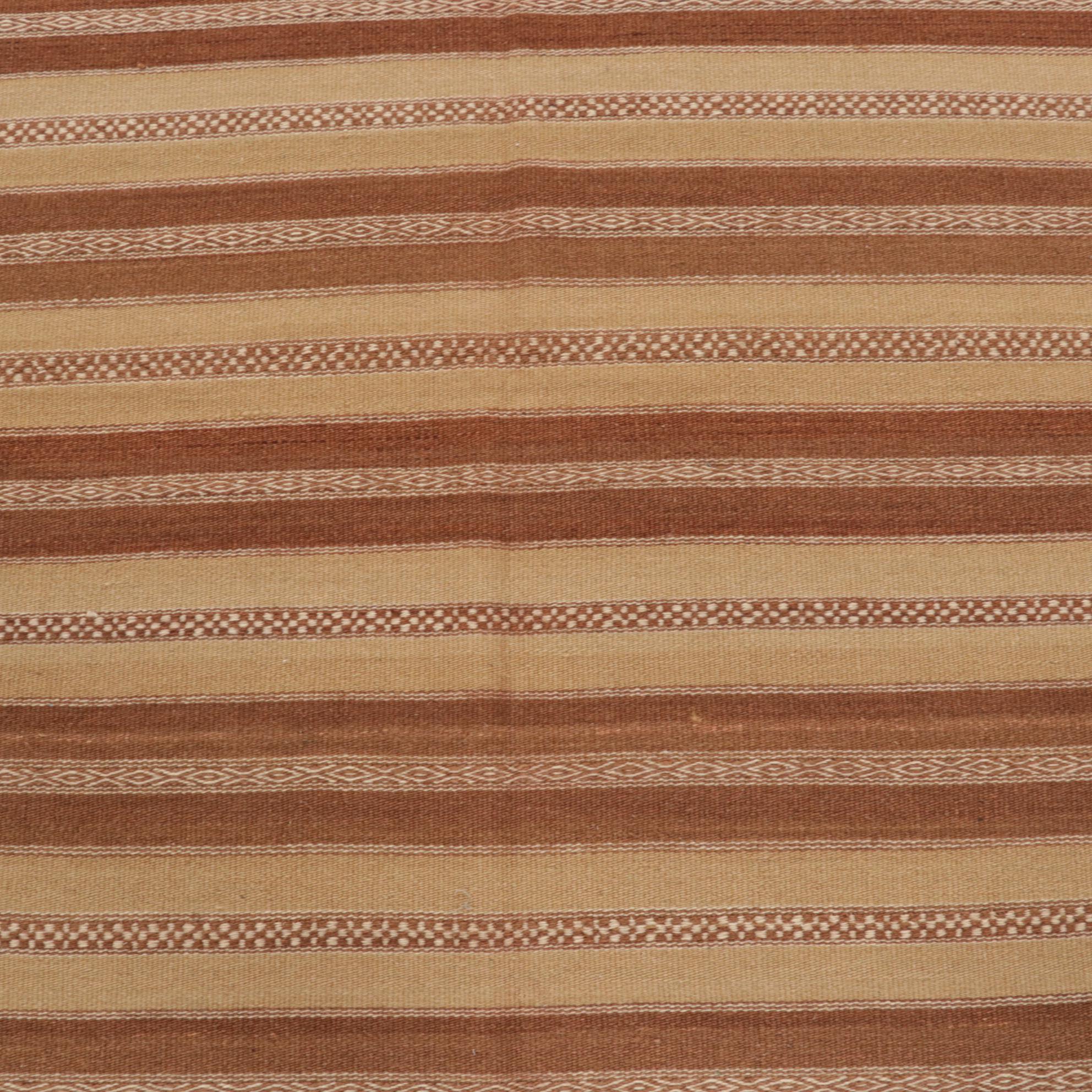 4' x 6'3 Handwoven Geometric Kilim Area Rug