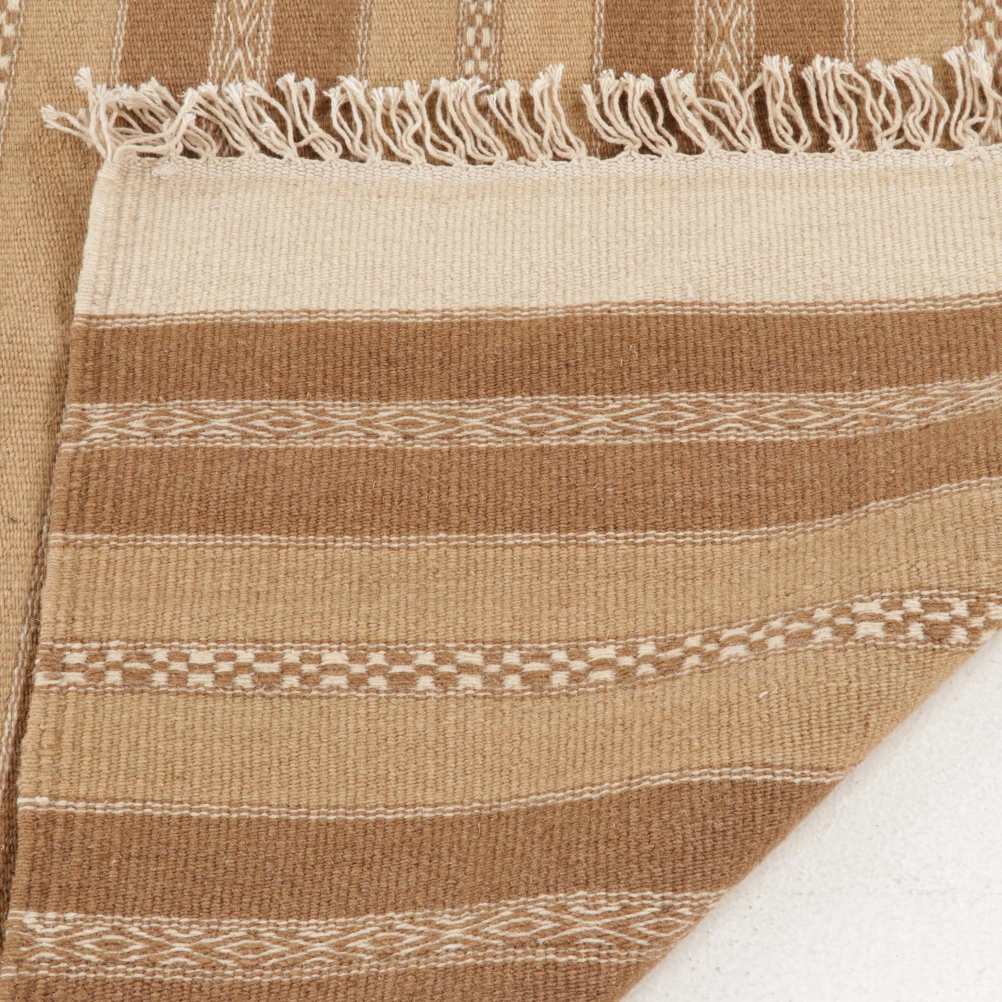 3'10 x 6'4 Handwoven Geometric Kilim Area Rug