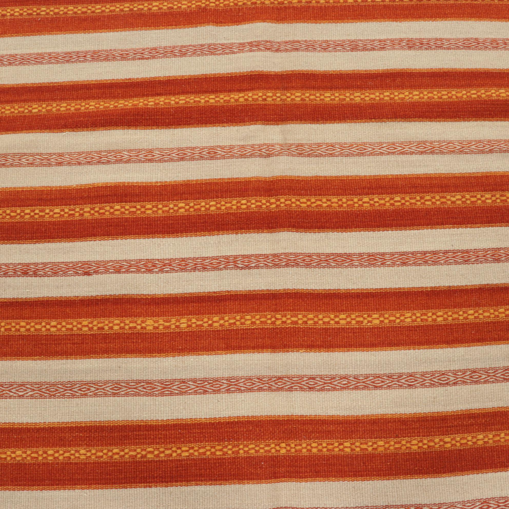 3'10 x 6'2 Handwoven Geometric Kilim Area Rug