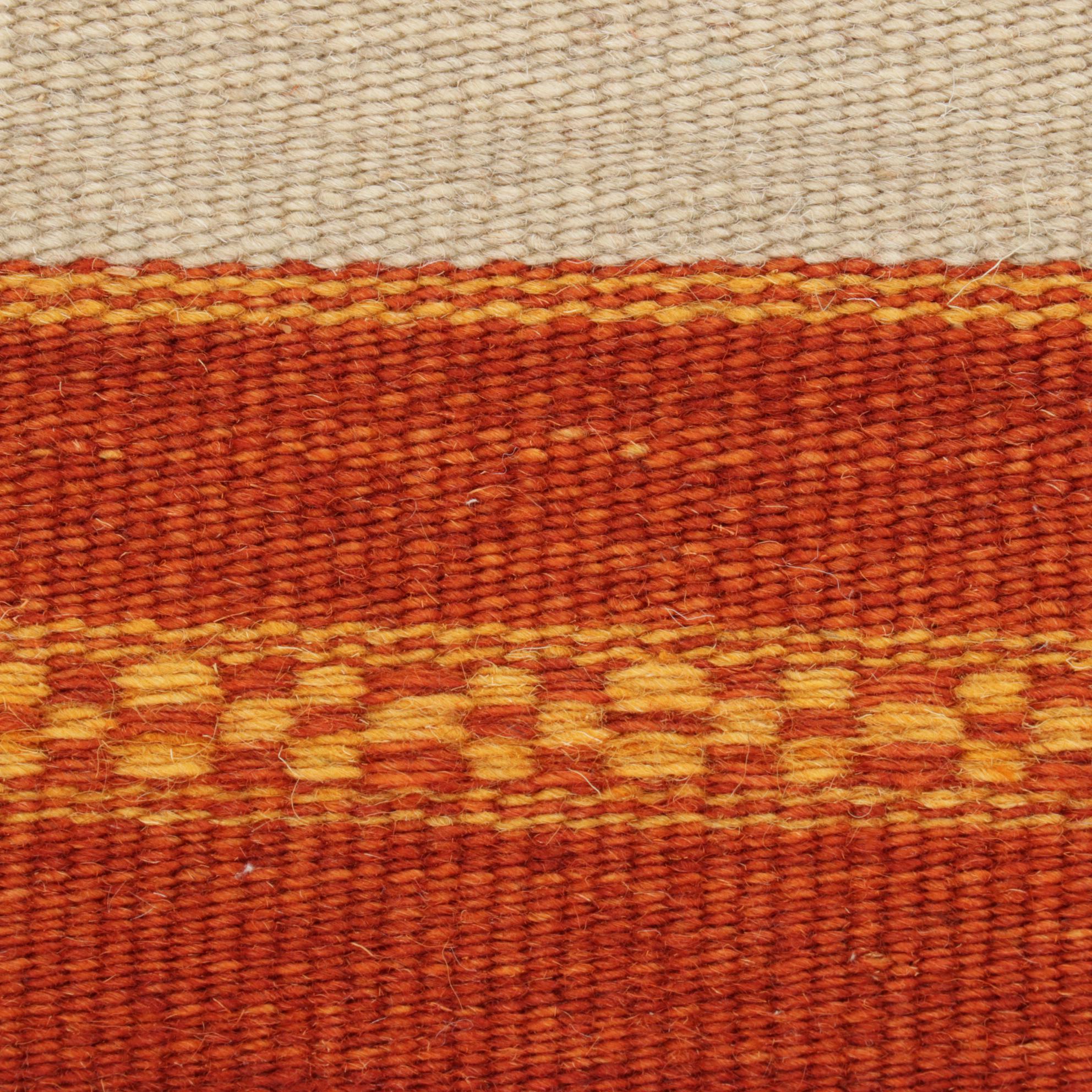 3'10 x 6'2 Handwoven Geometric Kilim Area Rug