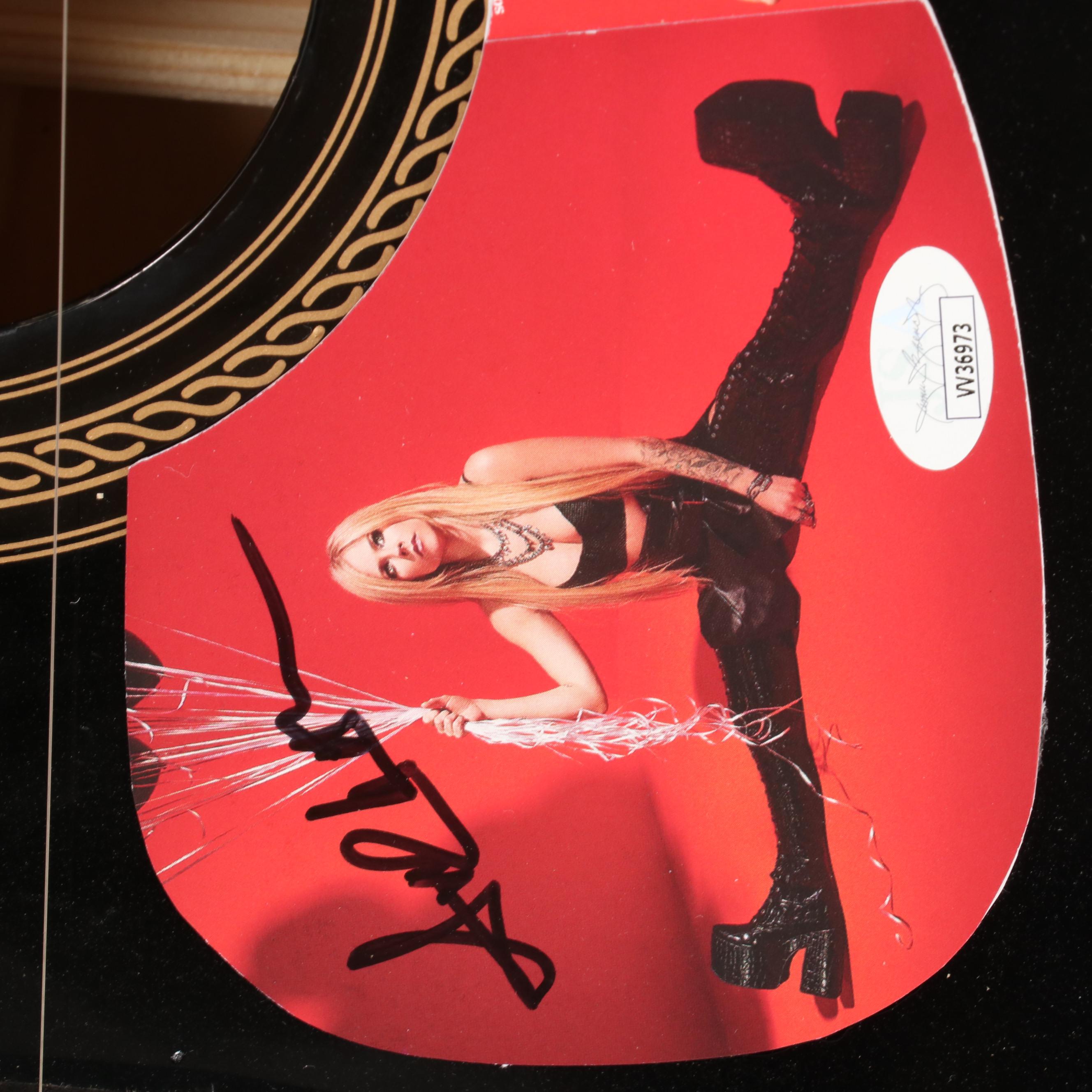 Avril Lavigne Signed Rogue Dreadnought Acoustic Guitar, JSA COA