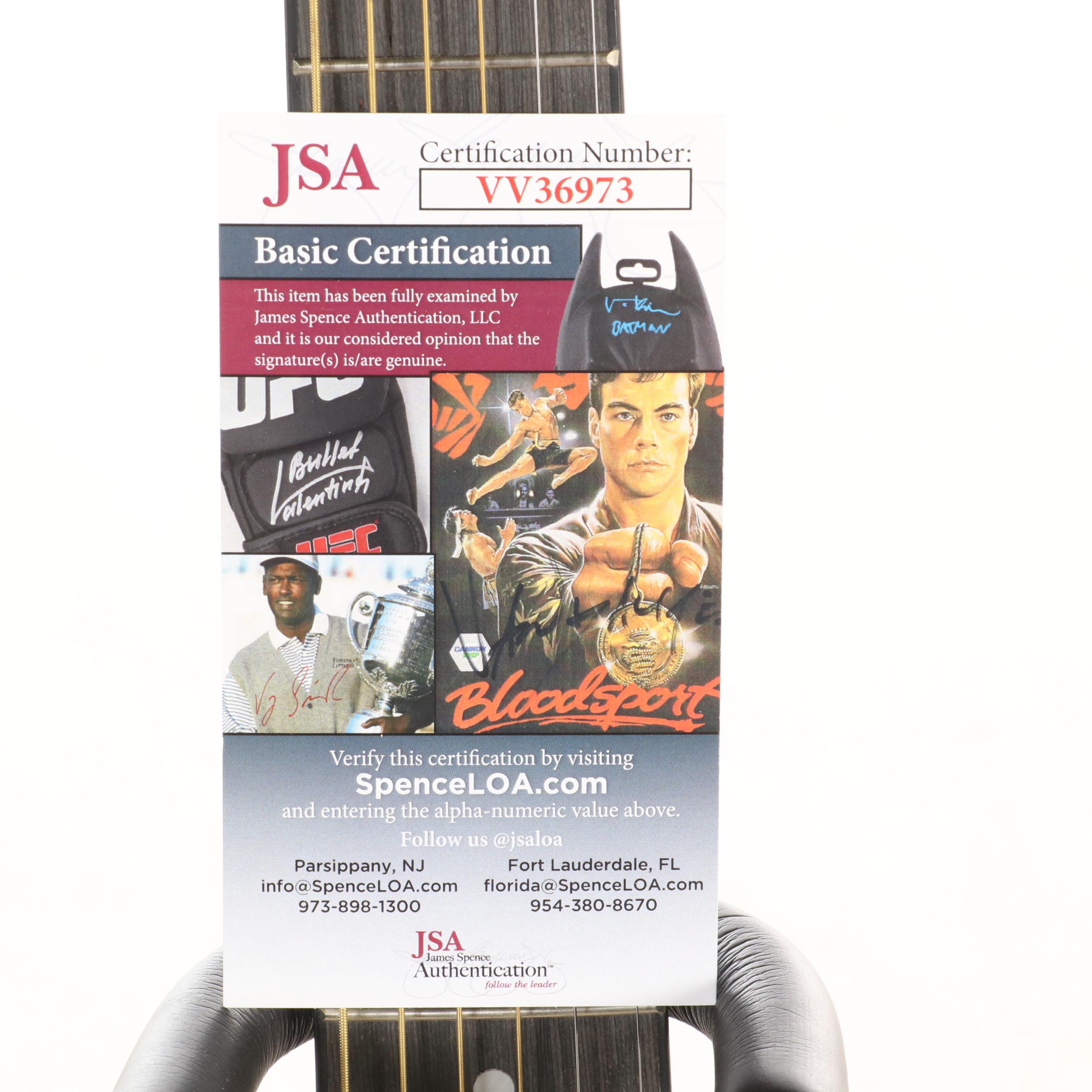 Avril Lavigne Signed Rogue Dreadnought Acoustic Guitar, JSA COA